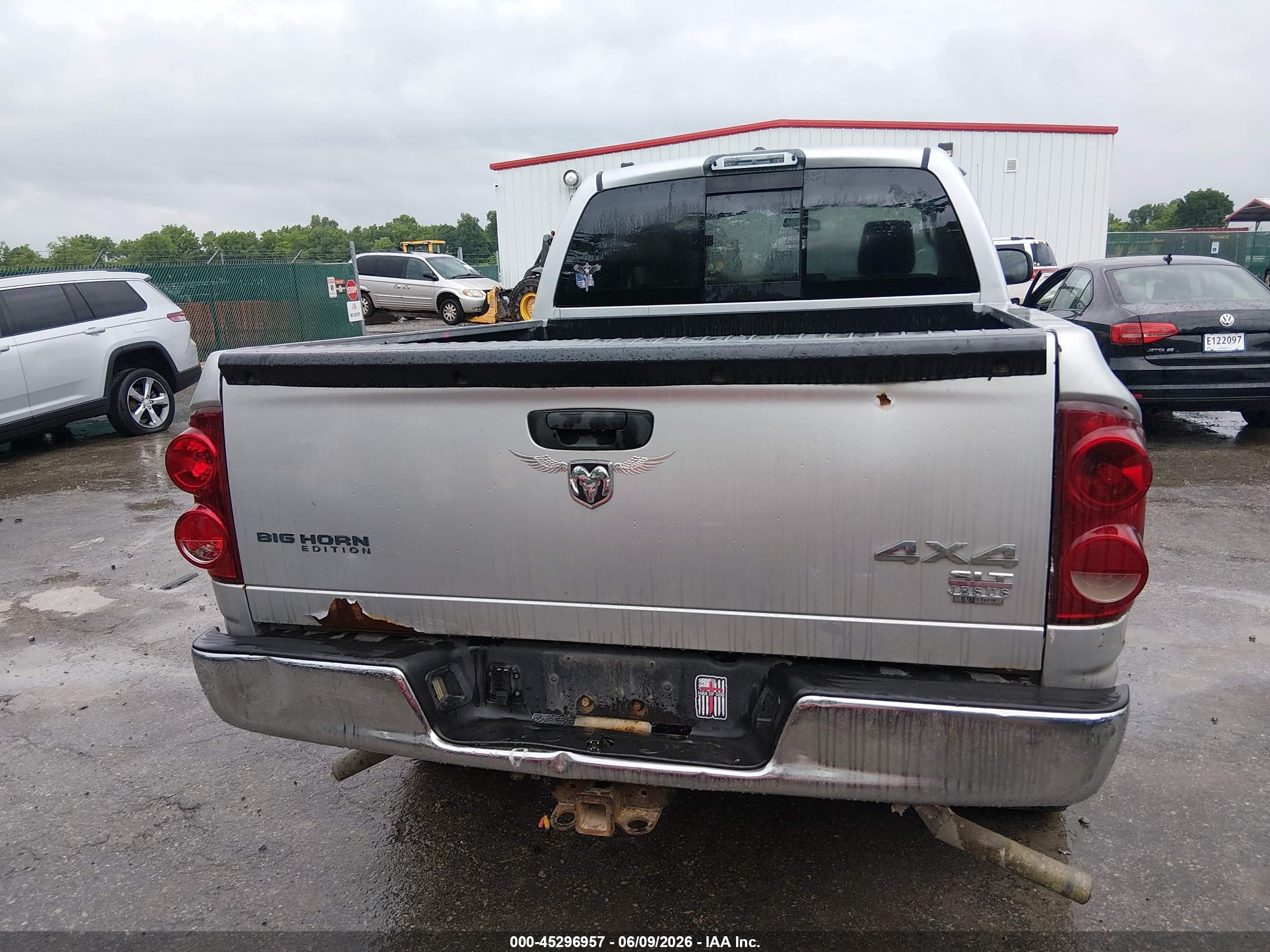 2007 Dodge Ram 1500 Slt/trx4 Off Road/sport Gray vin: 1D7HU18267S133689