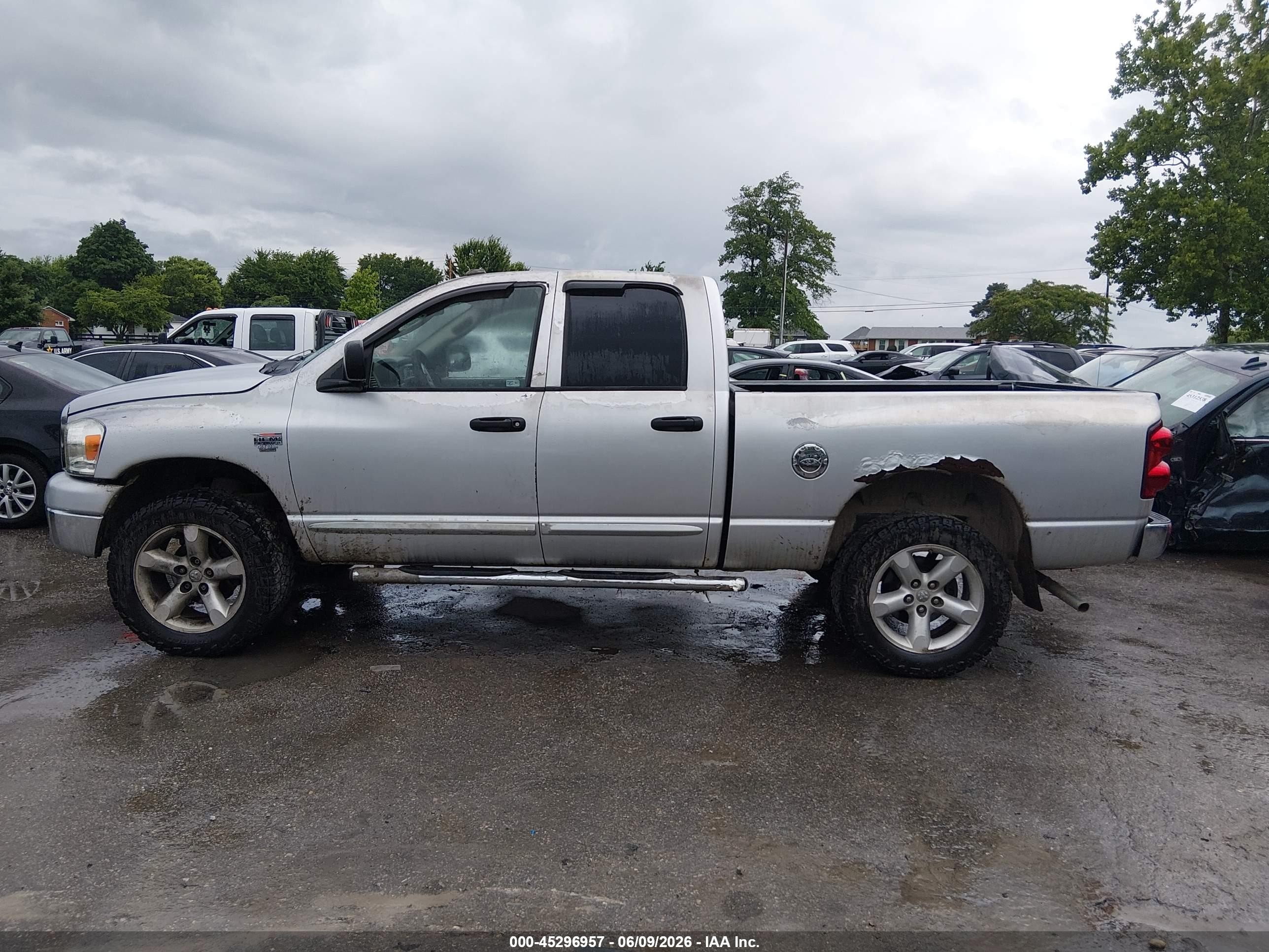 2007 Dodge Ram 1500 Slt/trx4 Off Road/sport Gray vin: 1D7HU18267S133689