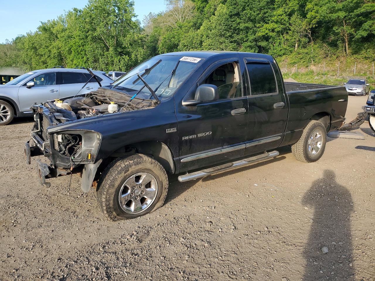 2007 Dodge Ram 1500 St Black vin: 1D7HU18267S141226