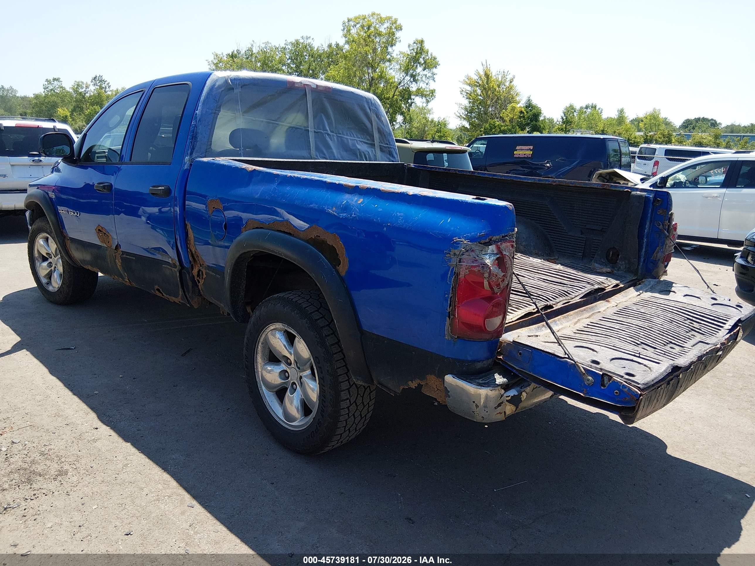 2007 Dodge Ram 1500 St/slt Blue vin: 1D7HU18267S183654