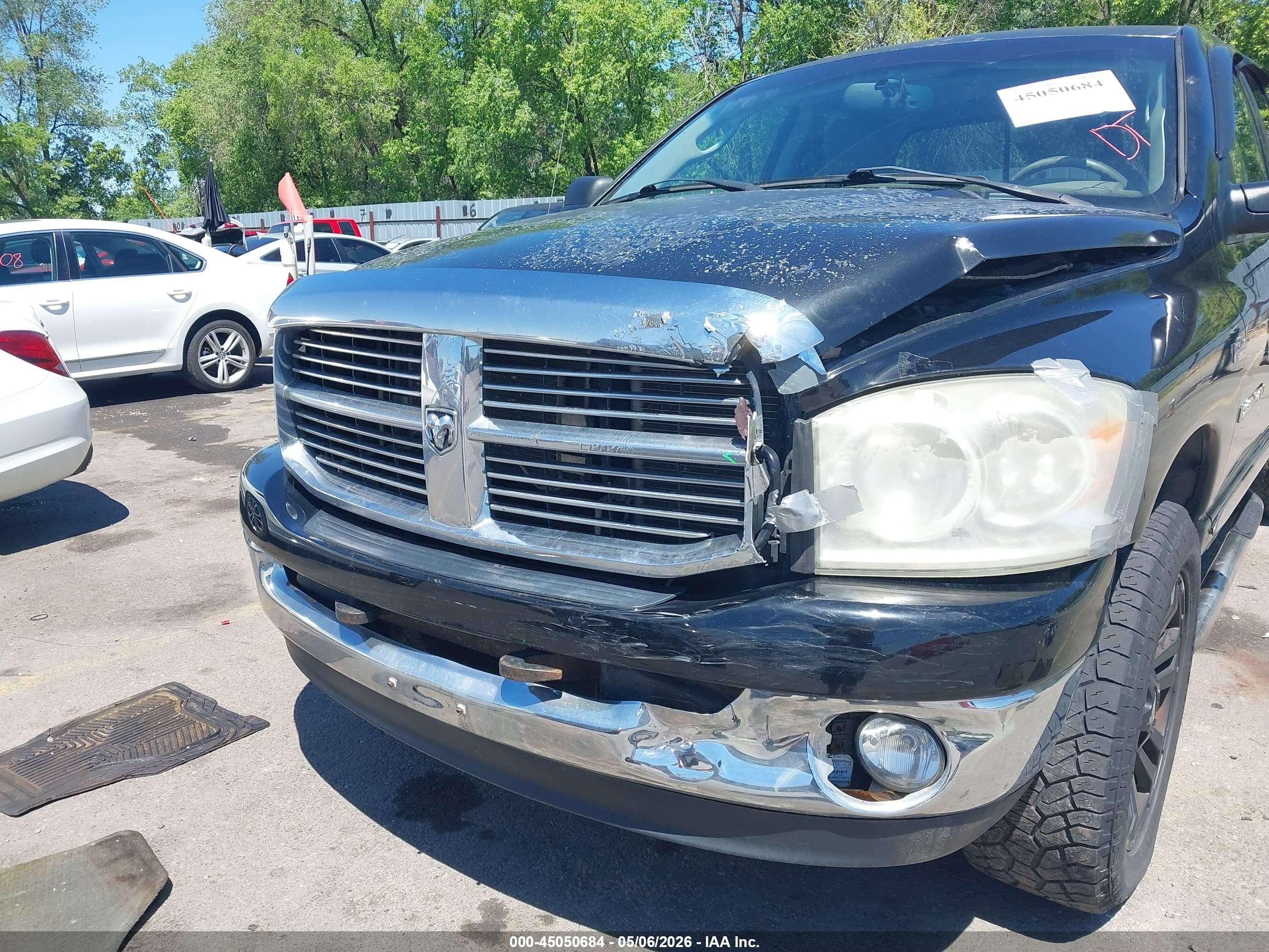 2007 Dodge Ram 1500 Slt/trx4 Off Road/sport Black vin: 1D7HU18267S212294