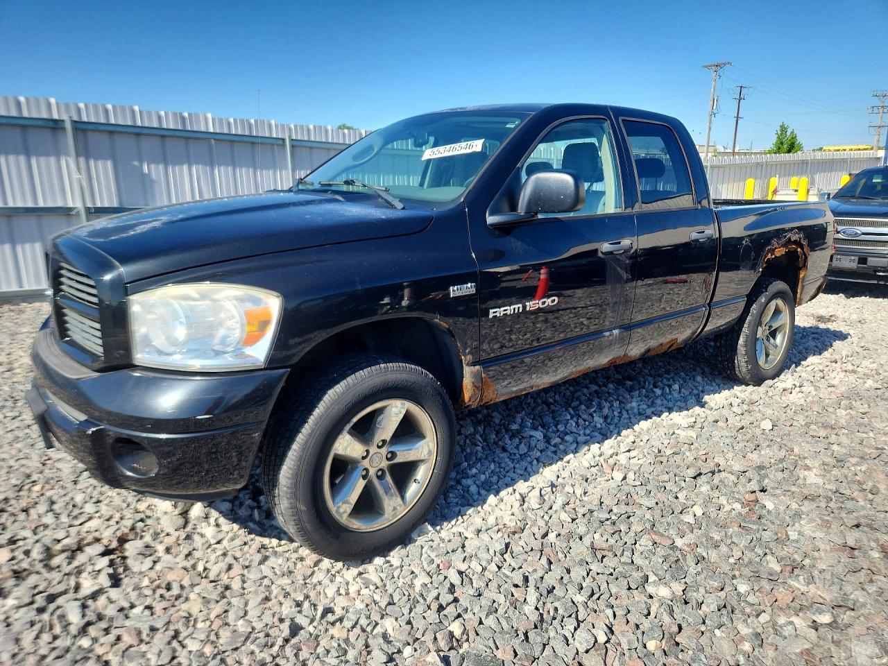 2007 Dodge Ram 1500 St Black vin: 1D7HU18267S223442