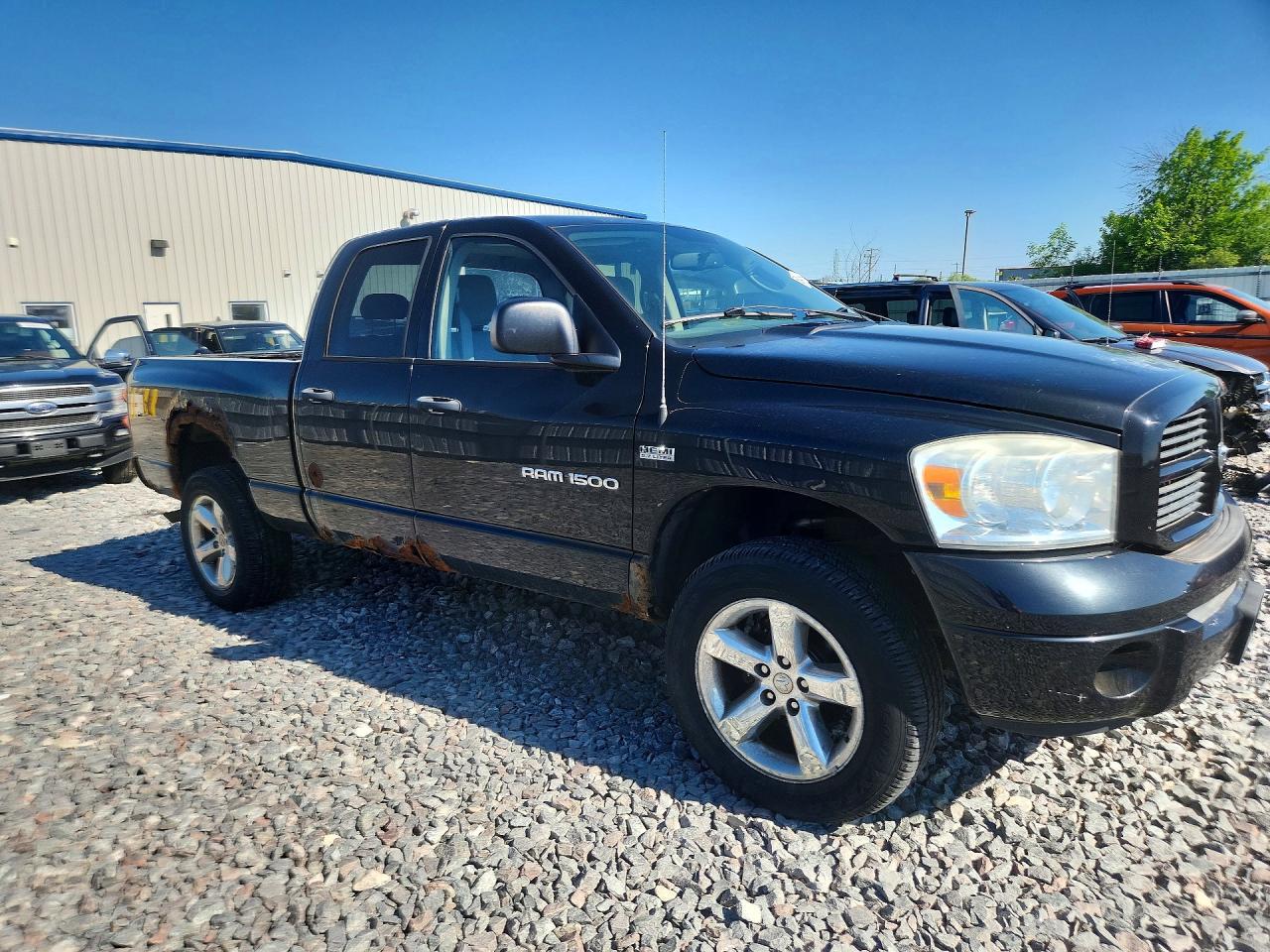 2007 Dodge Ram 1500 St Черный vin: 1D7HU18267S223442