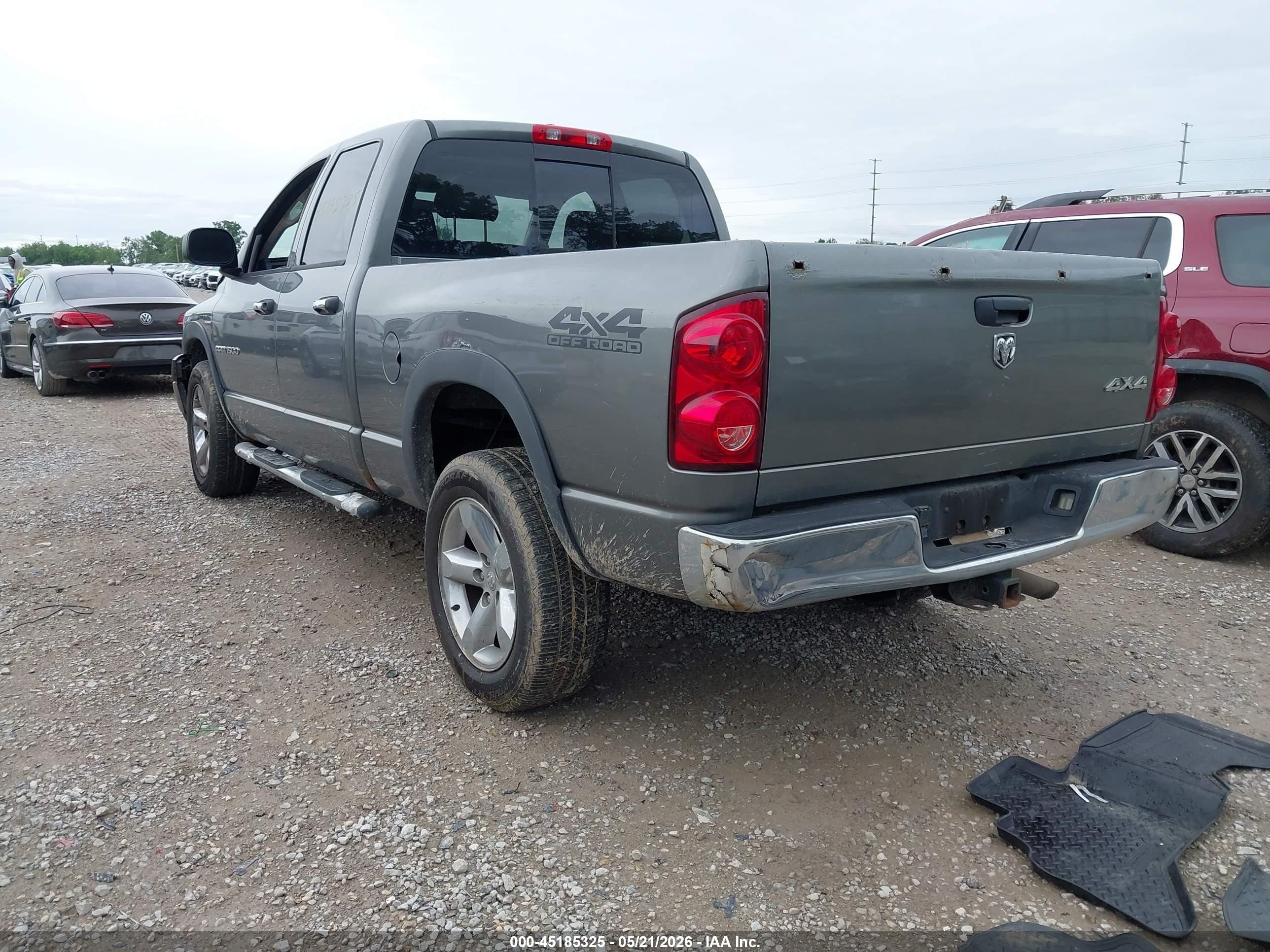 2007 Dodge Ram 1500 Slt/trx4 Off Road/sport Gray vin: 1D7HU18267S262807