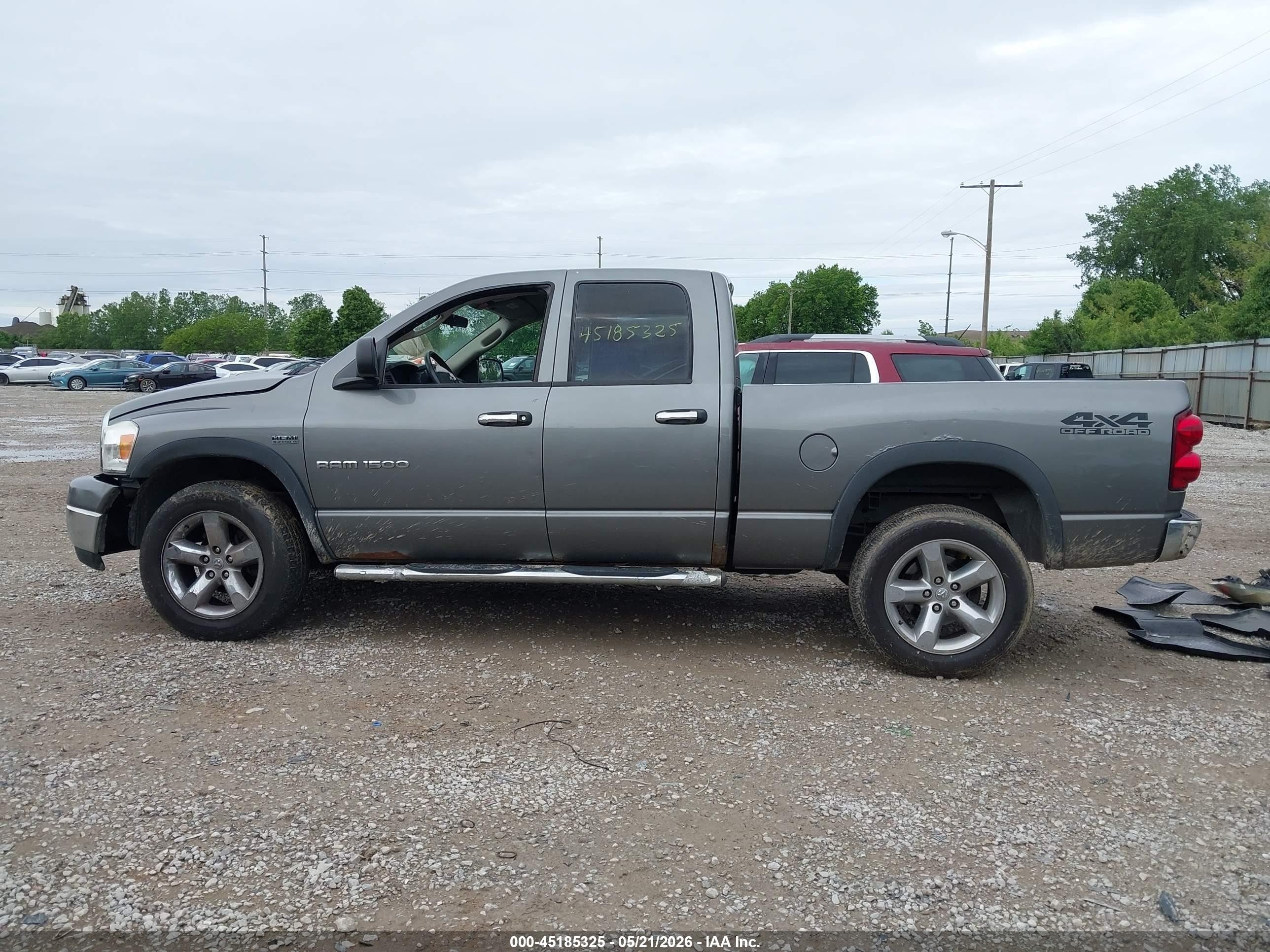 2007 Dodge Ram 1500 Slt/trx4 Off Road/sport Gray vin: 1D7HU18267S262807