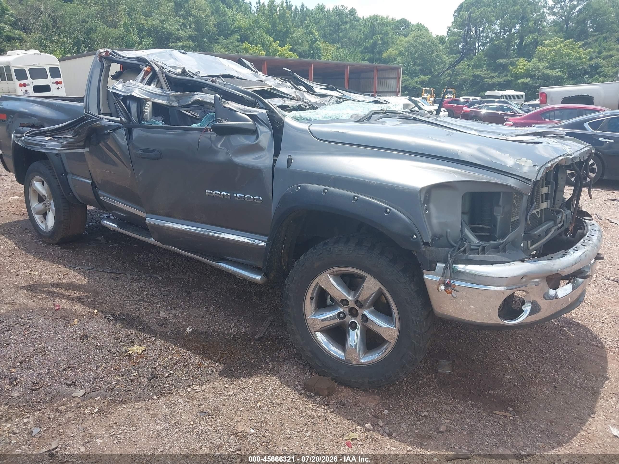 2007 Dodge Ram 1500 Laramie Gray vin: 1D7HU18277S179953