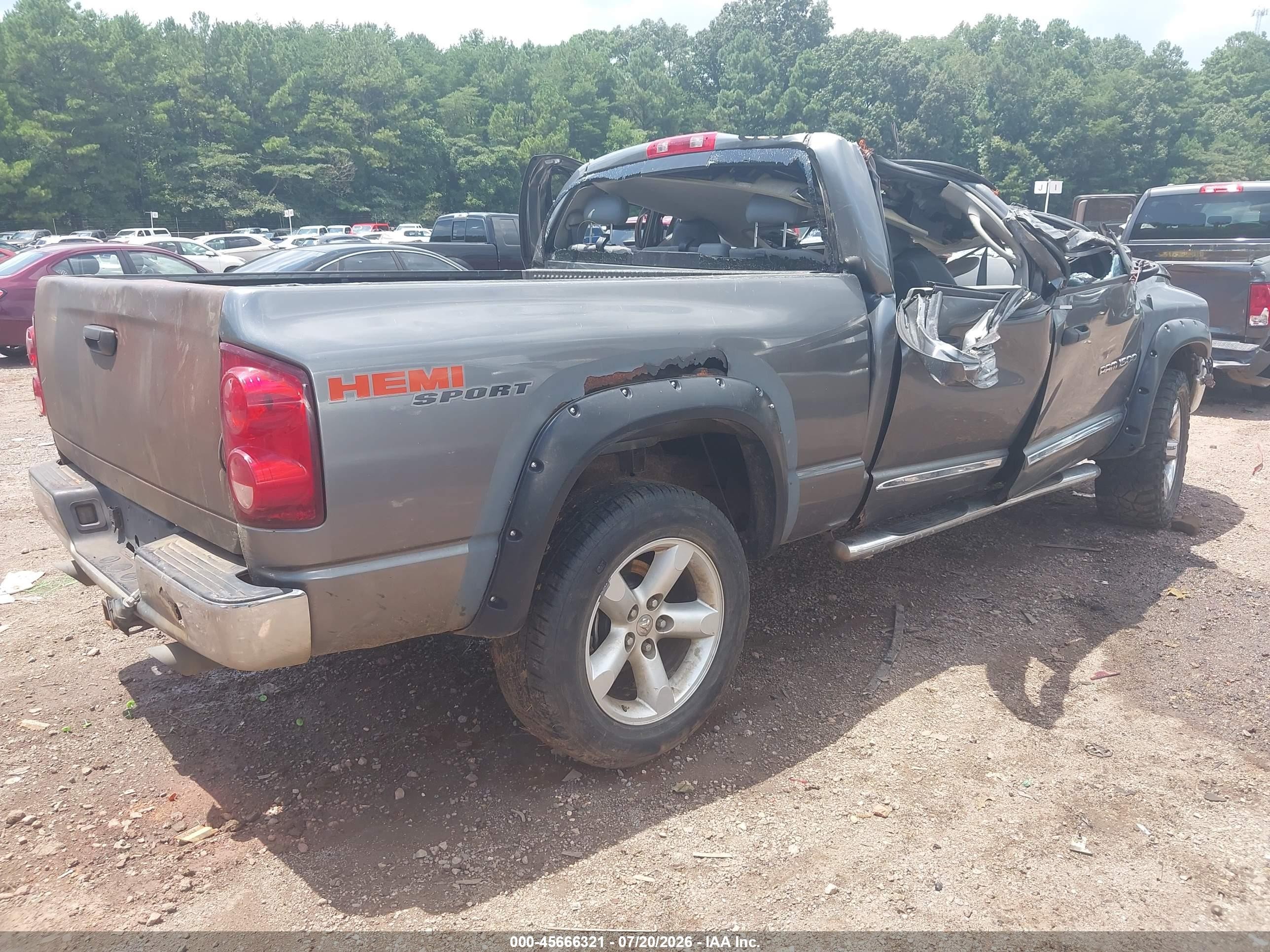2007 Dodge Ram 1500 Laramie Gray vin: 1D7HU18277S179953