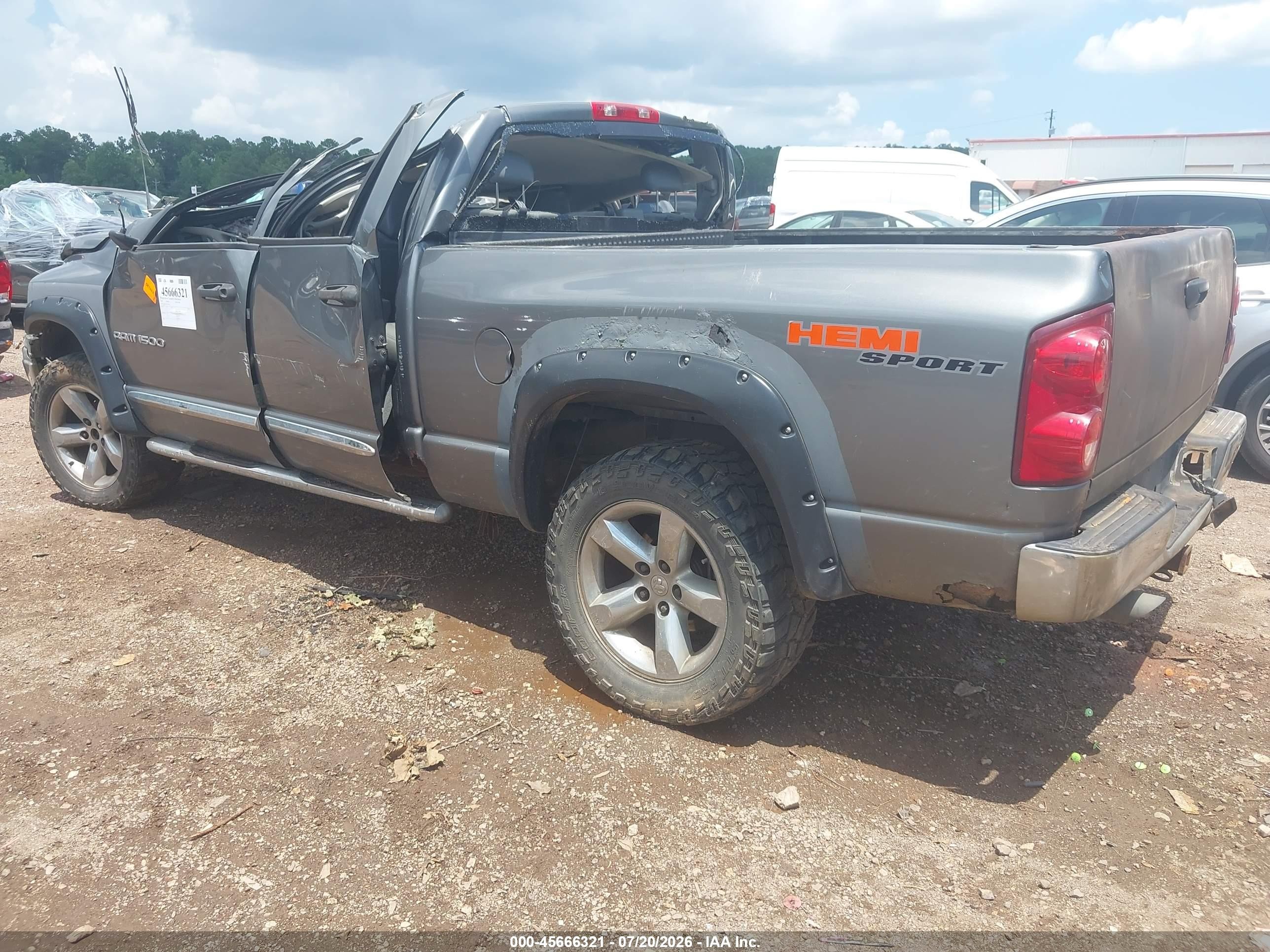 2007 Dodge Ram 1500 Laramie Gray vin: 1D7HU18277S179953