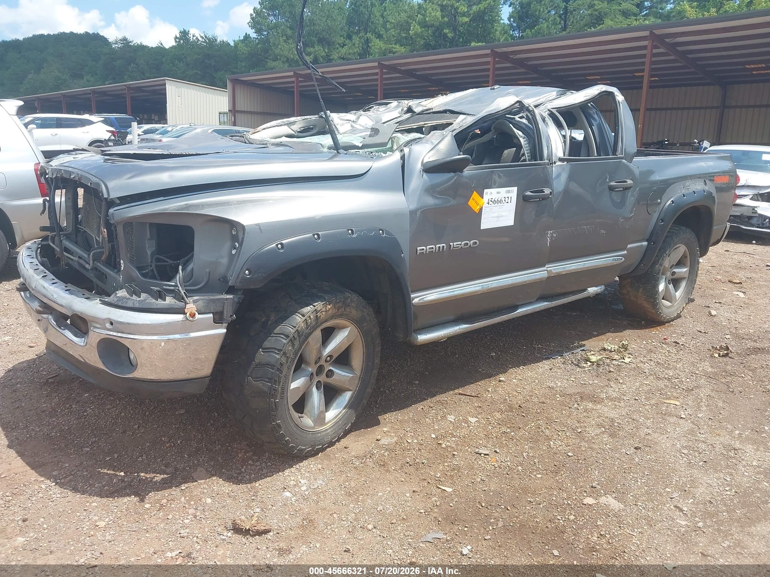 2007 Dodge Ram 1500 Laramie Gray vin: 1D7HU18277S179953