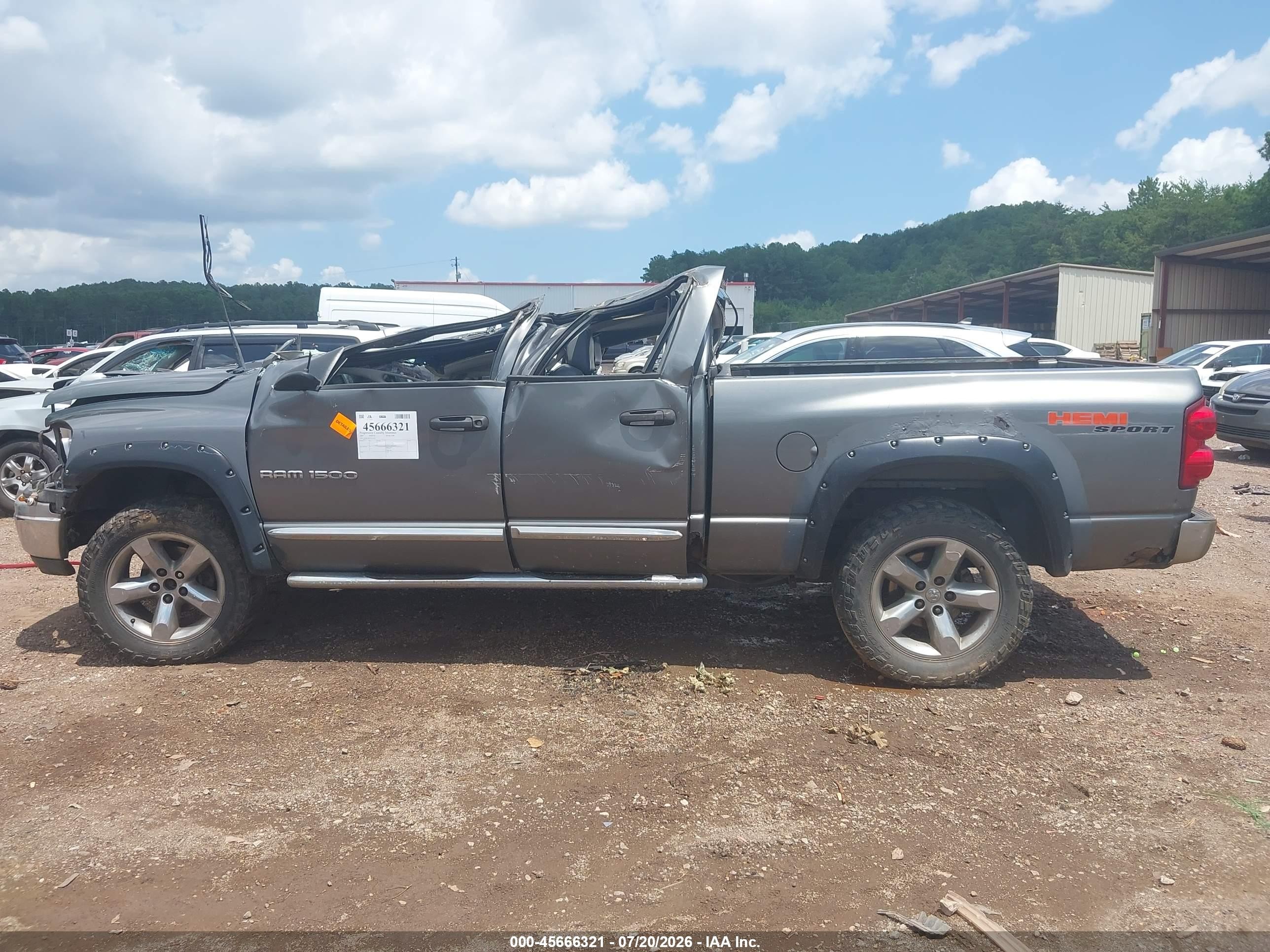2007 Dodge Ram 1500 Laramie Gray vin: 1D7HU18277S179953