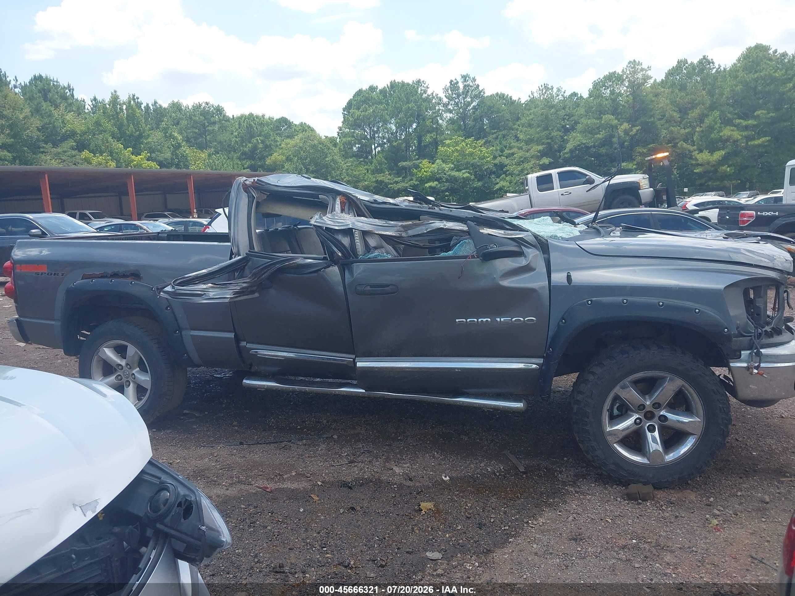 2007 Dodge Ram 1500 Laramie Gray vin: 1D7HU18277S179953