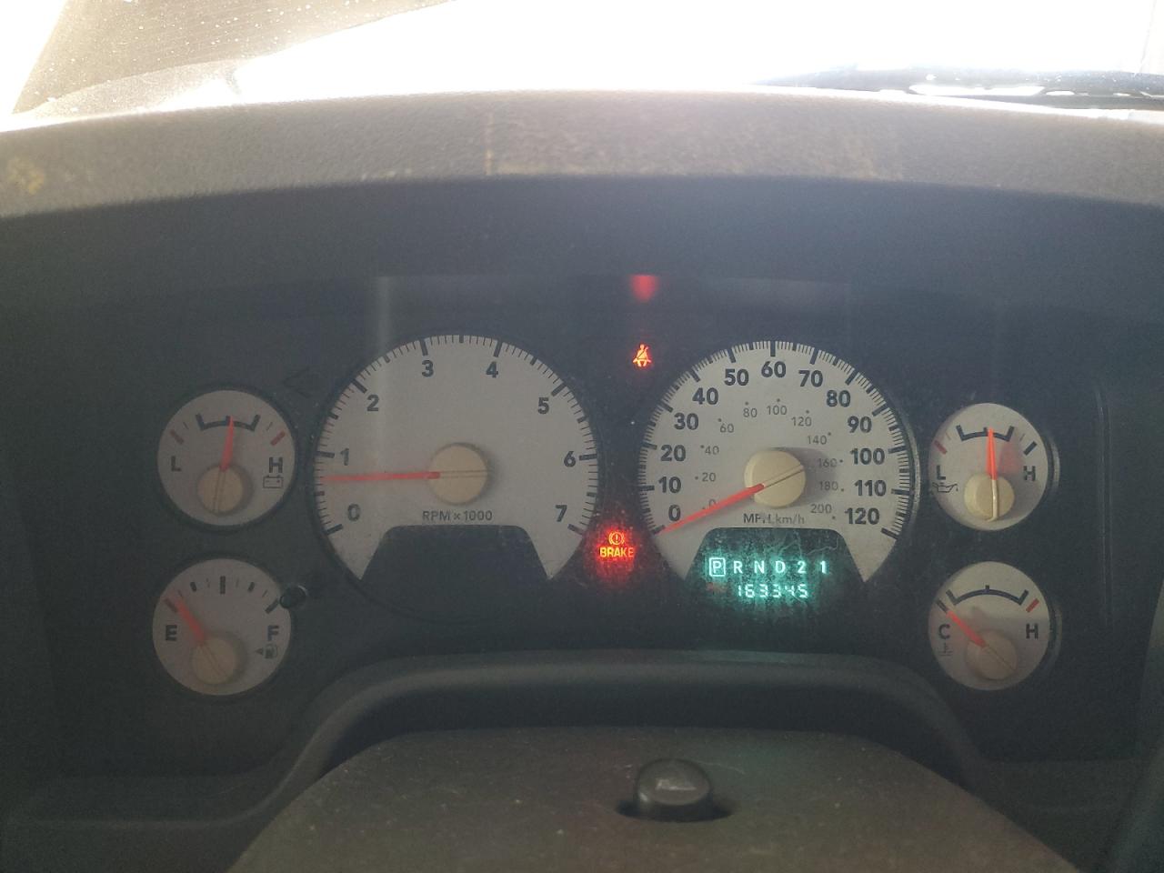 2007 Dodge Ram 1500 St Серый vin: 1D7HU18277S194582 Damage: Warning Light - Brakes, On, Unacceptable