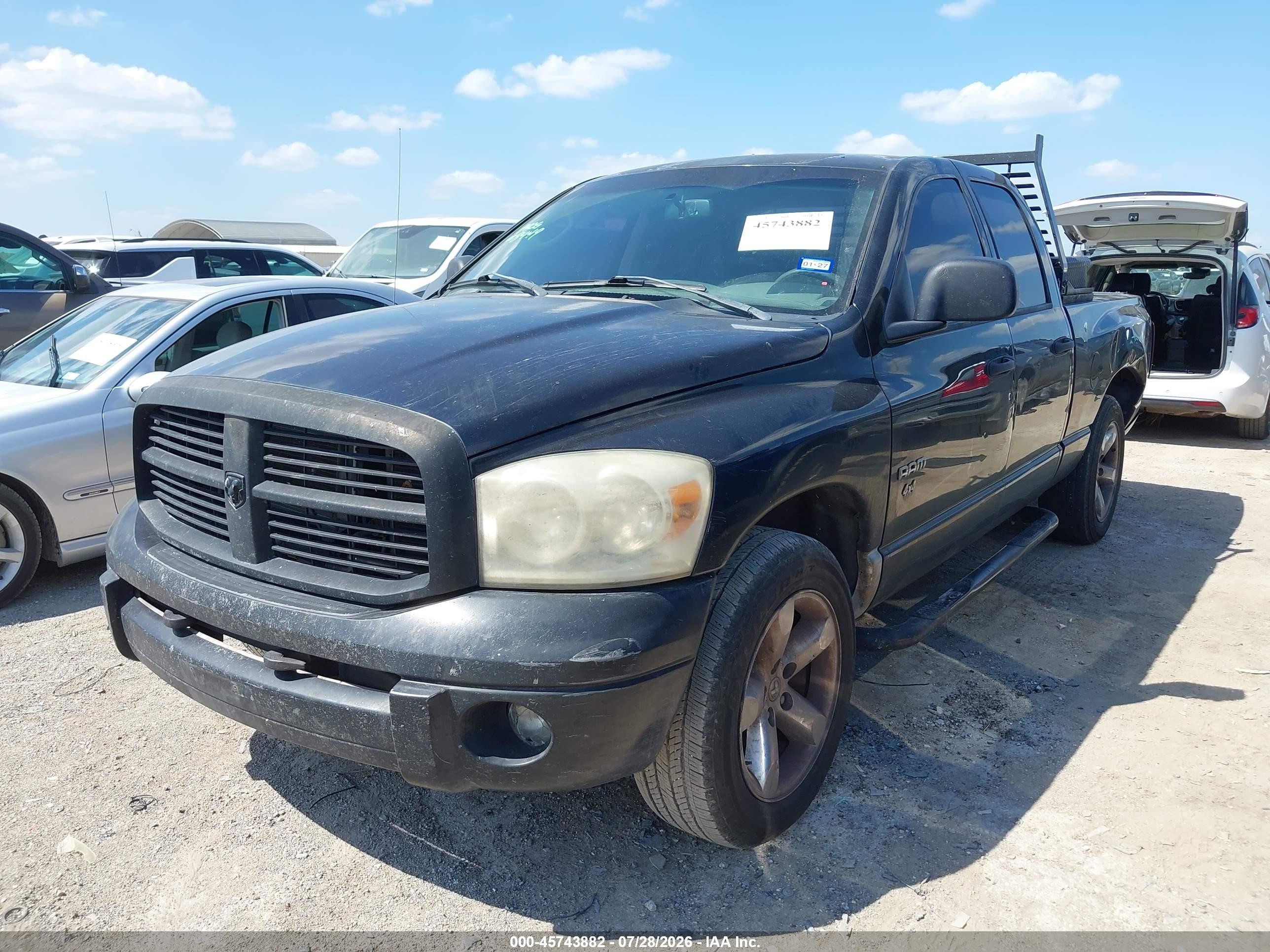 2007 Dodge Ram 1500 St/slt Черный vin: 1D7HU18277S274559