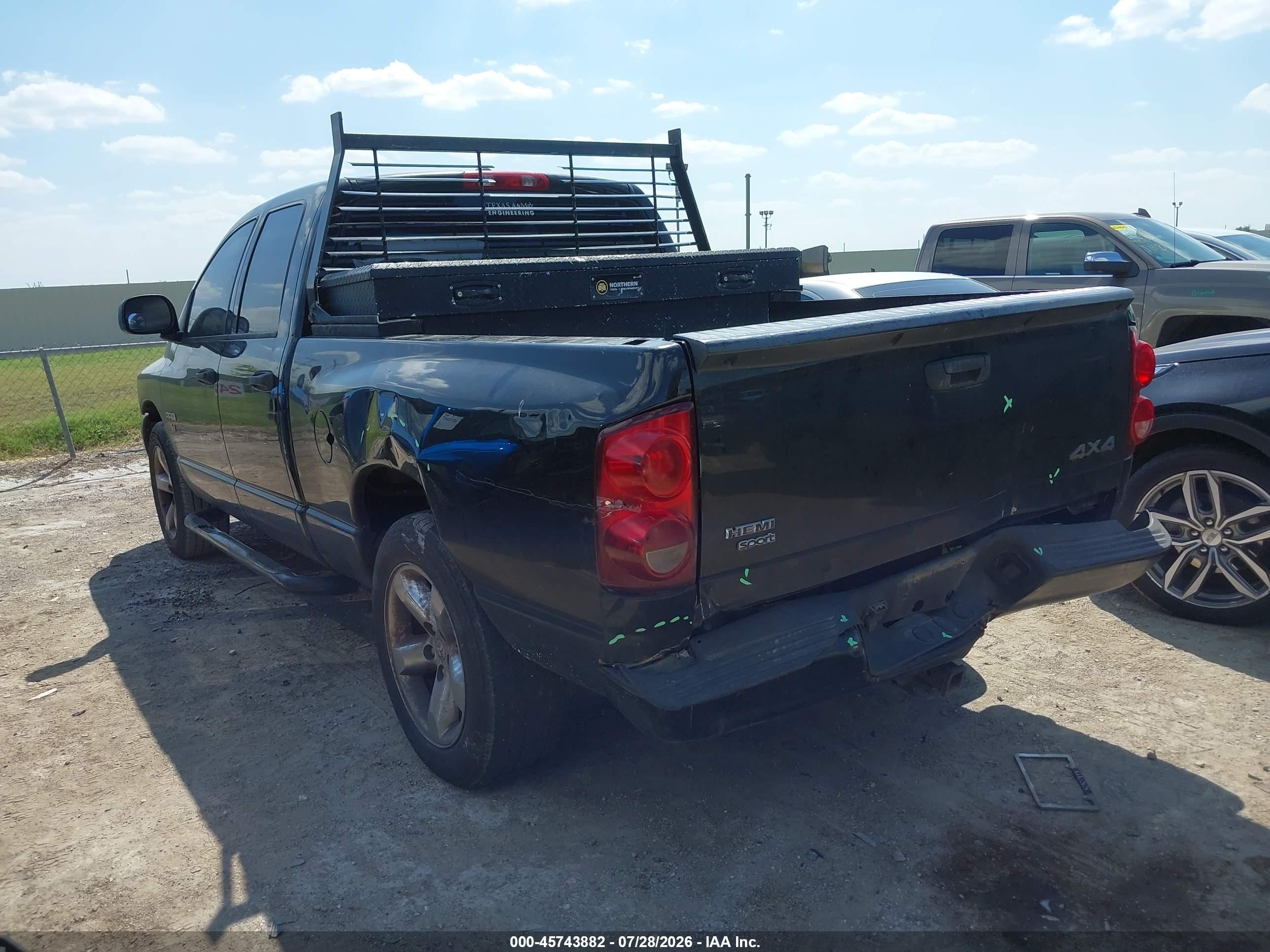 2007 Dodge Ram 1500 St/slt Черный vin: 1D7HU18277S274559