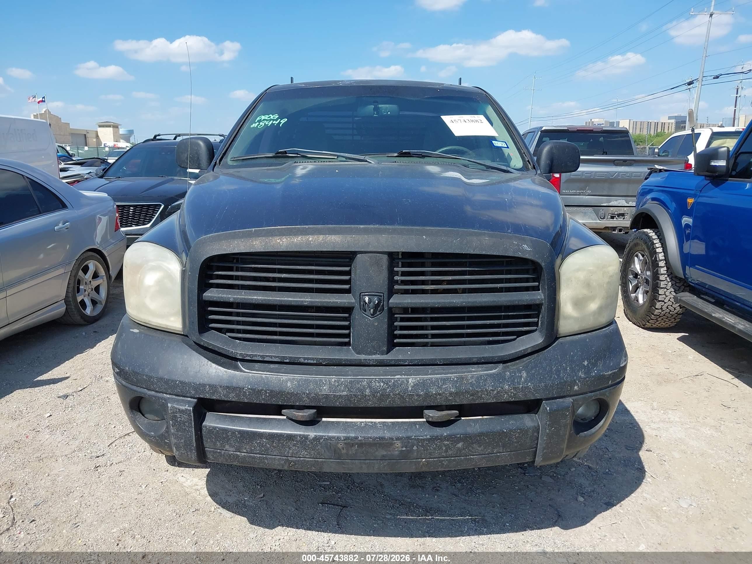 2007 Dodge Ram 1500 St/slt Черный vin: 1D7HU18277S274559