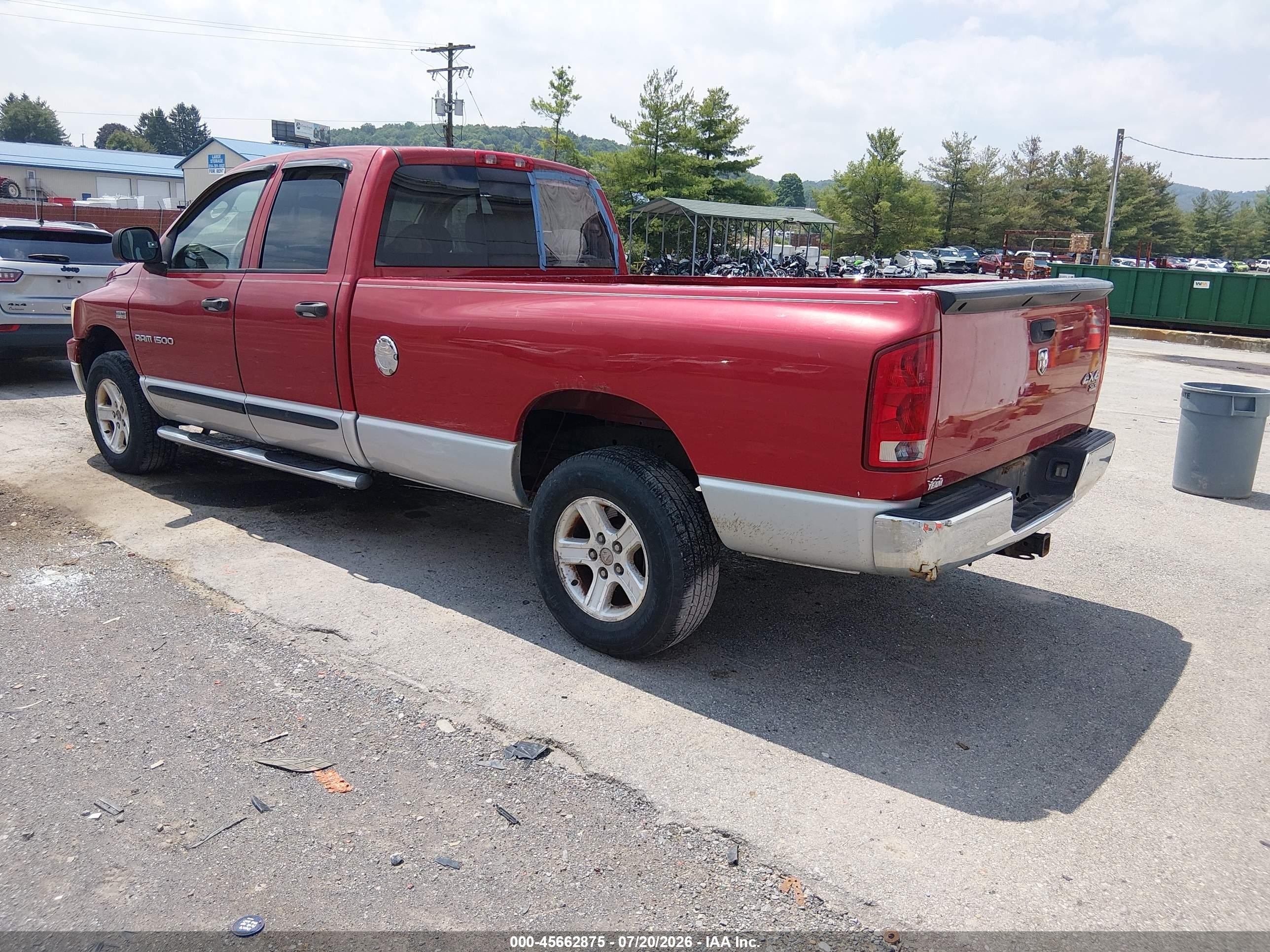 2006 Dodge Ram 1500 Slt Red vin: 1D7HU18286J129213
