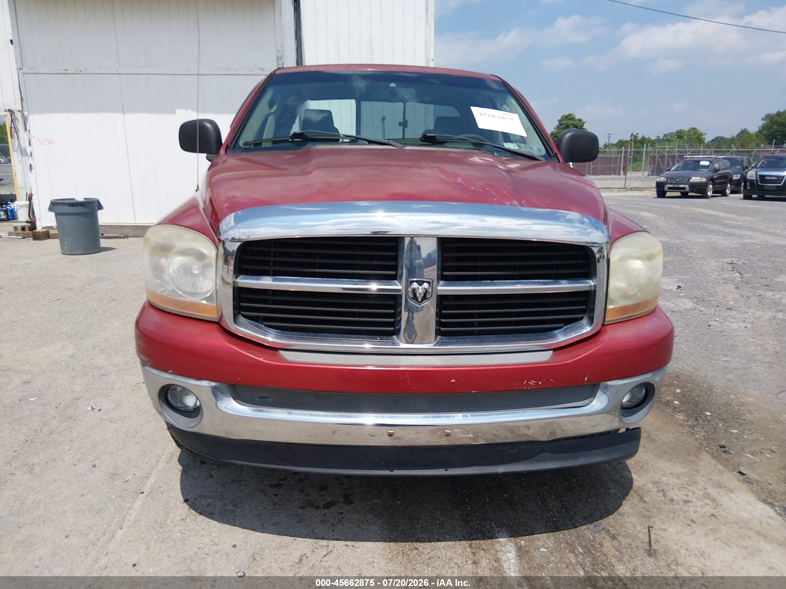 2006 Dodge Ram 1500 Slt Red vin: 1D7HU18286J129213