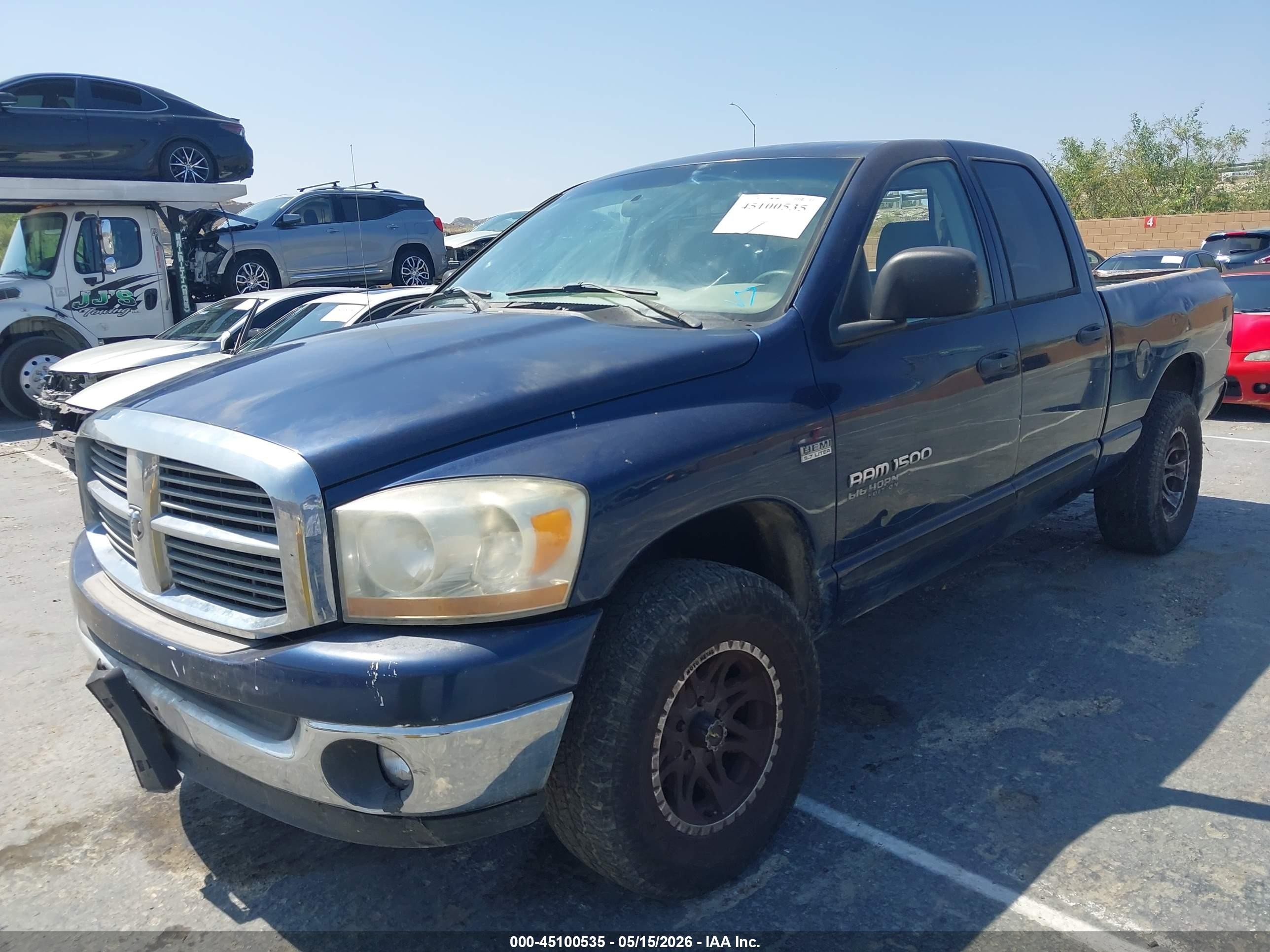2006 Dodge Ram 1500 Slt/trx4 Off Road/sport Синий vin: 1D7HU18286S512773