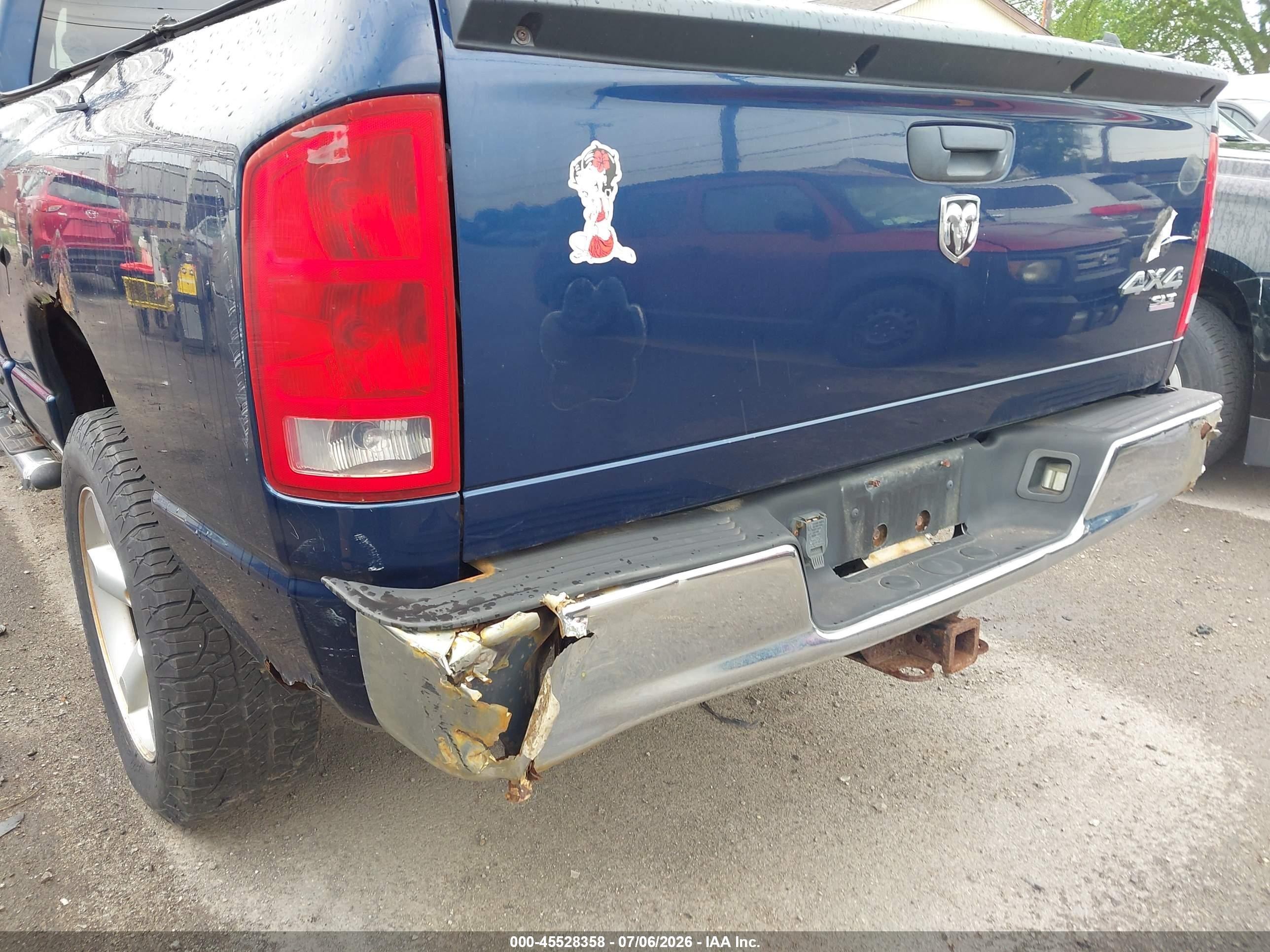 2006 Dodge Ram 1500 St/slt Blue vin: 1D7HU18286S562797