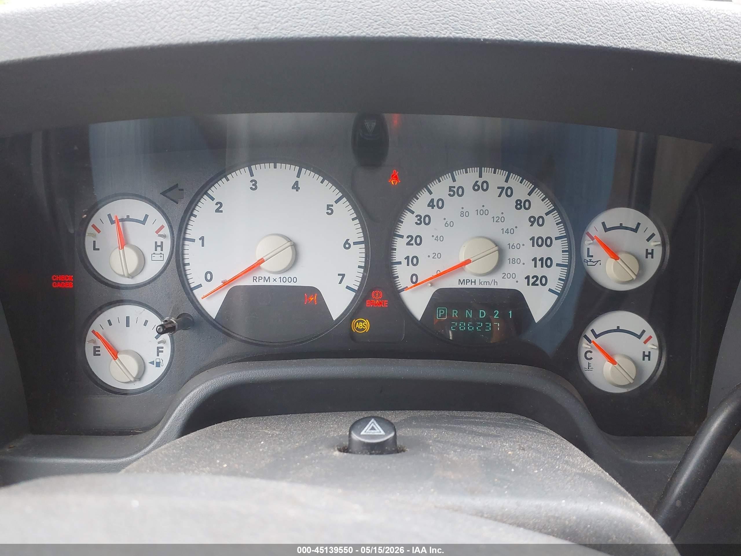 2006 Dodge Ram 1500 Slt/trx4 Off Road/sport Серый vin: 1D7HU18286S662026