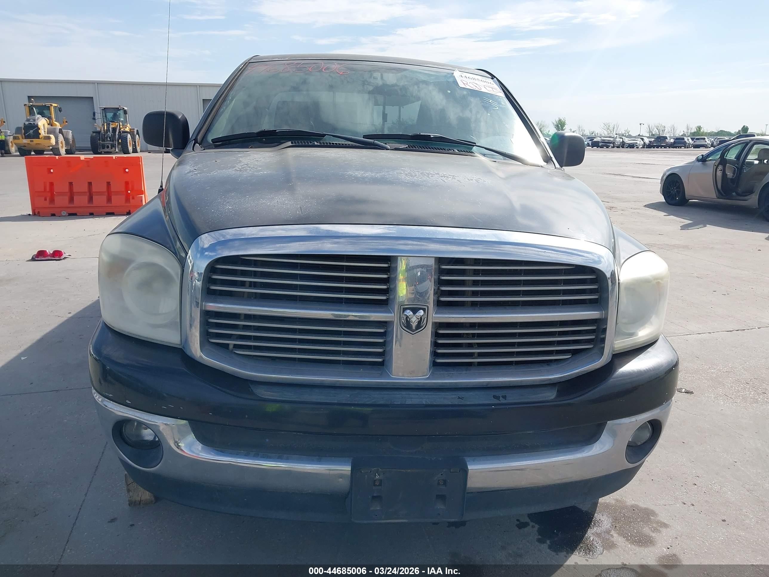 2008 Dodge Ram 1500 Slt Black vin: 1D7HU18288S618255