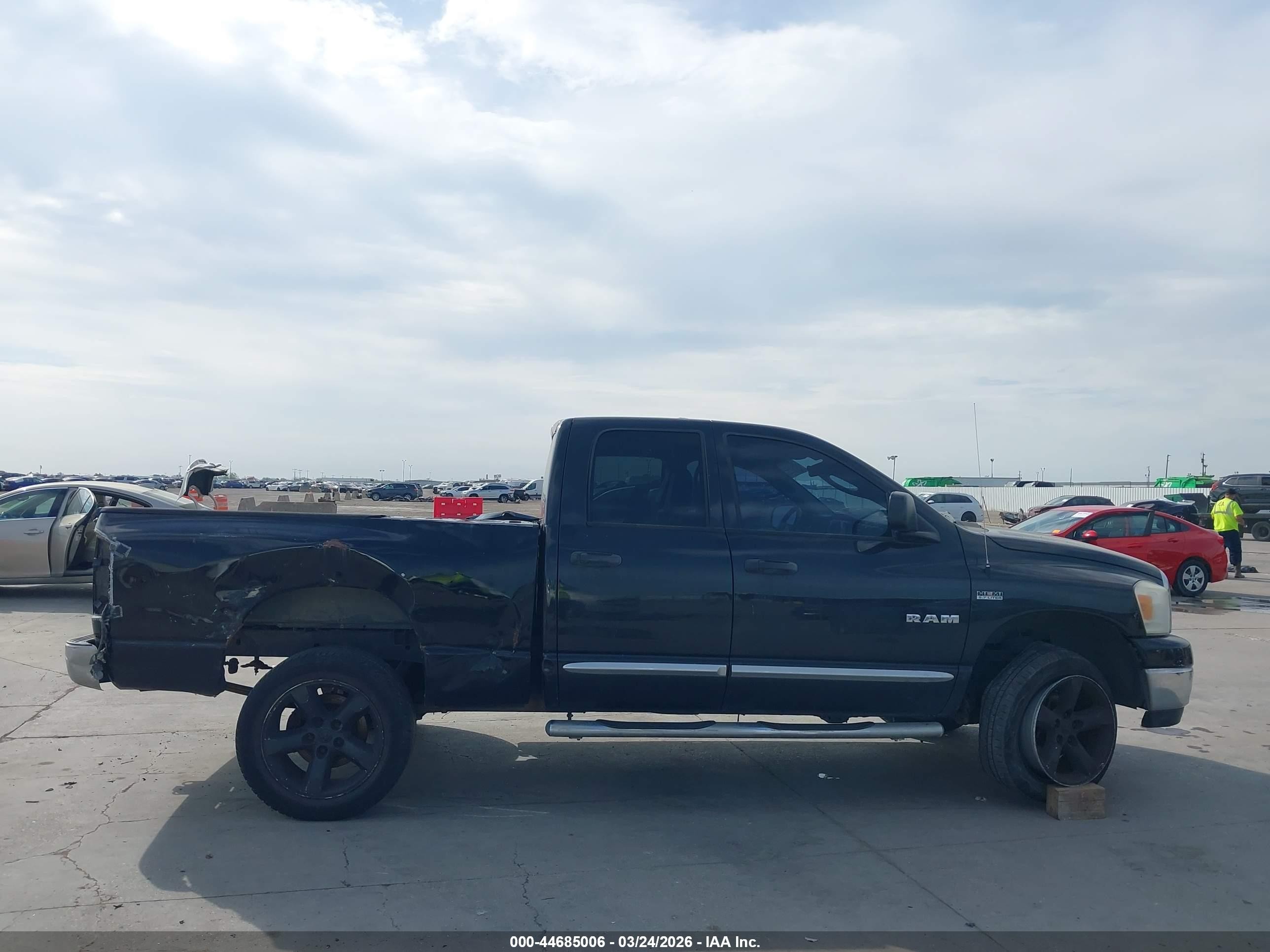 2008 Dodge Ram 1500 Slt Black vin: 1D7HU18288S618255