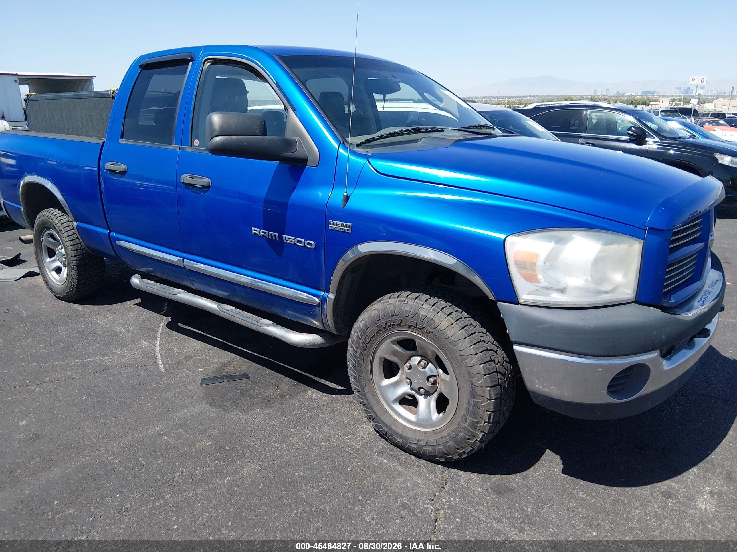 2007 Dodge Ram 1500 St Dark Blue vin: 1D7HU18297J547183