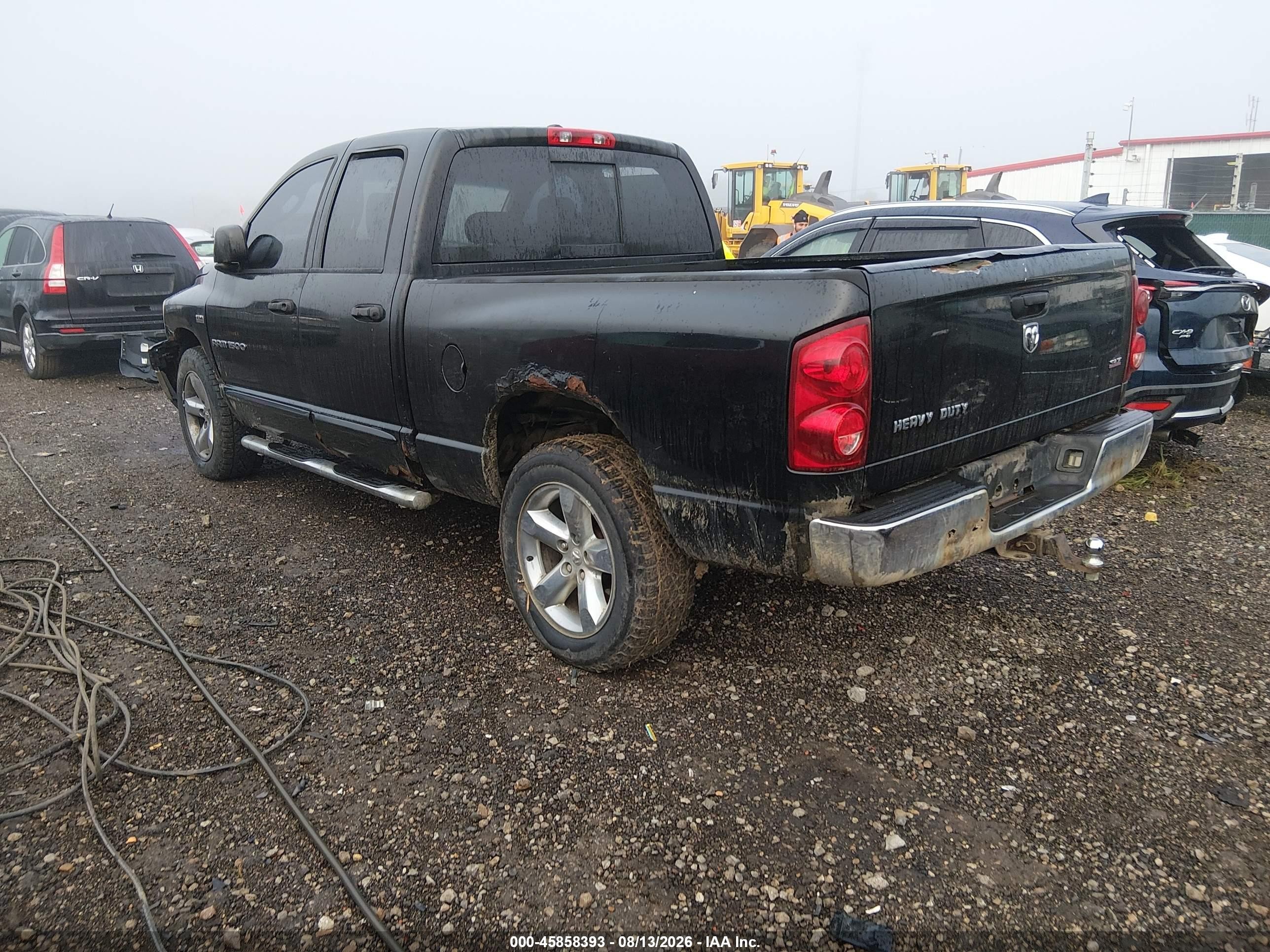 2007 Dodge Ram 1500 St/slt Black vin: 1D7HU18297S115994