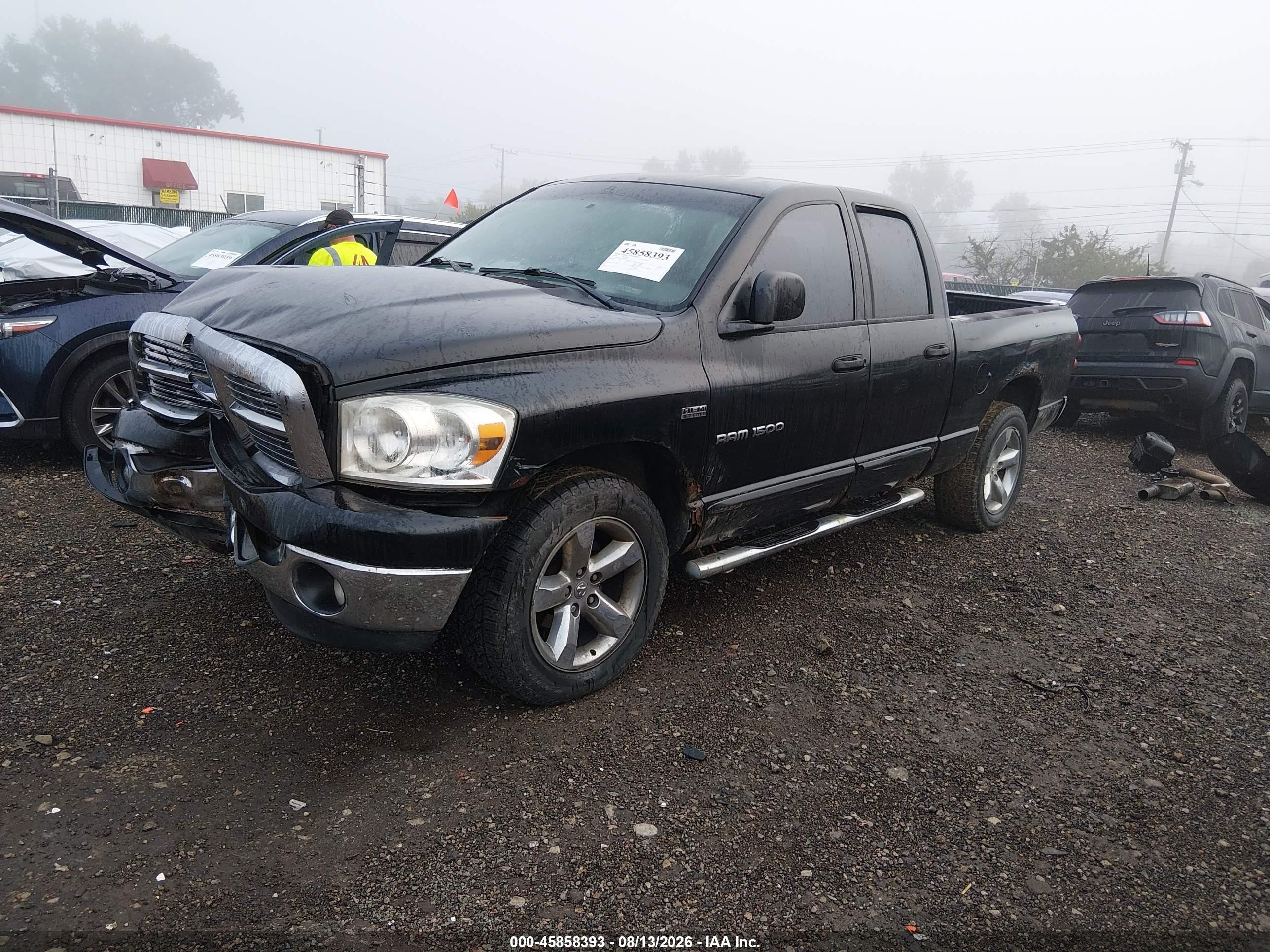 2007 Dodge Ram 1500 St/slt Black vin: 1D7HU18297S115994