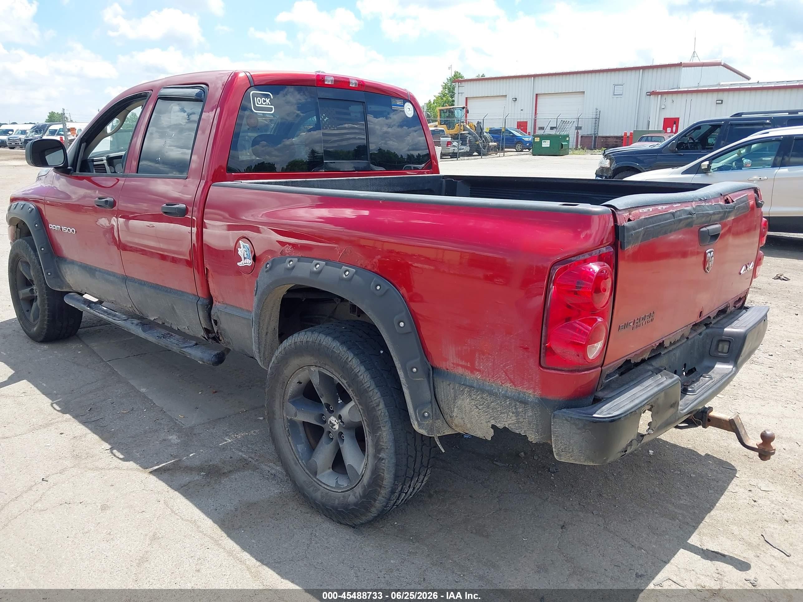 2007 Dodge Ram 1500 Slt/trx4 Off Road/sport Red vin: 1D7HU18297S189657