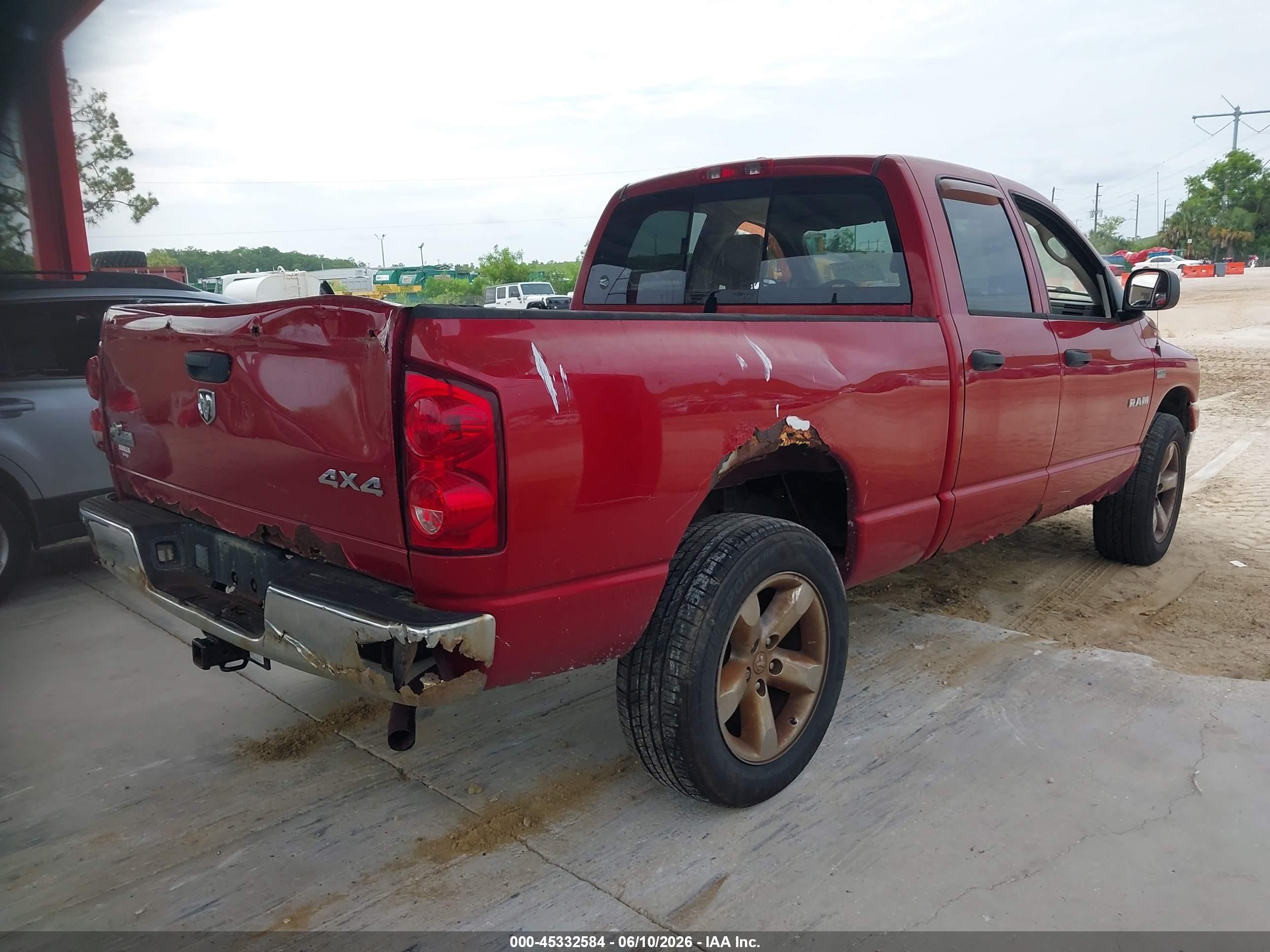 2008 Dodge Ram 1500 Slt Красный vin: 1D7HU18298S520755