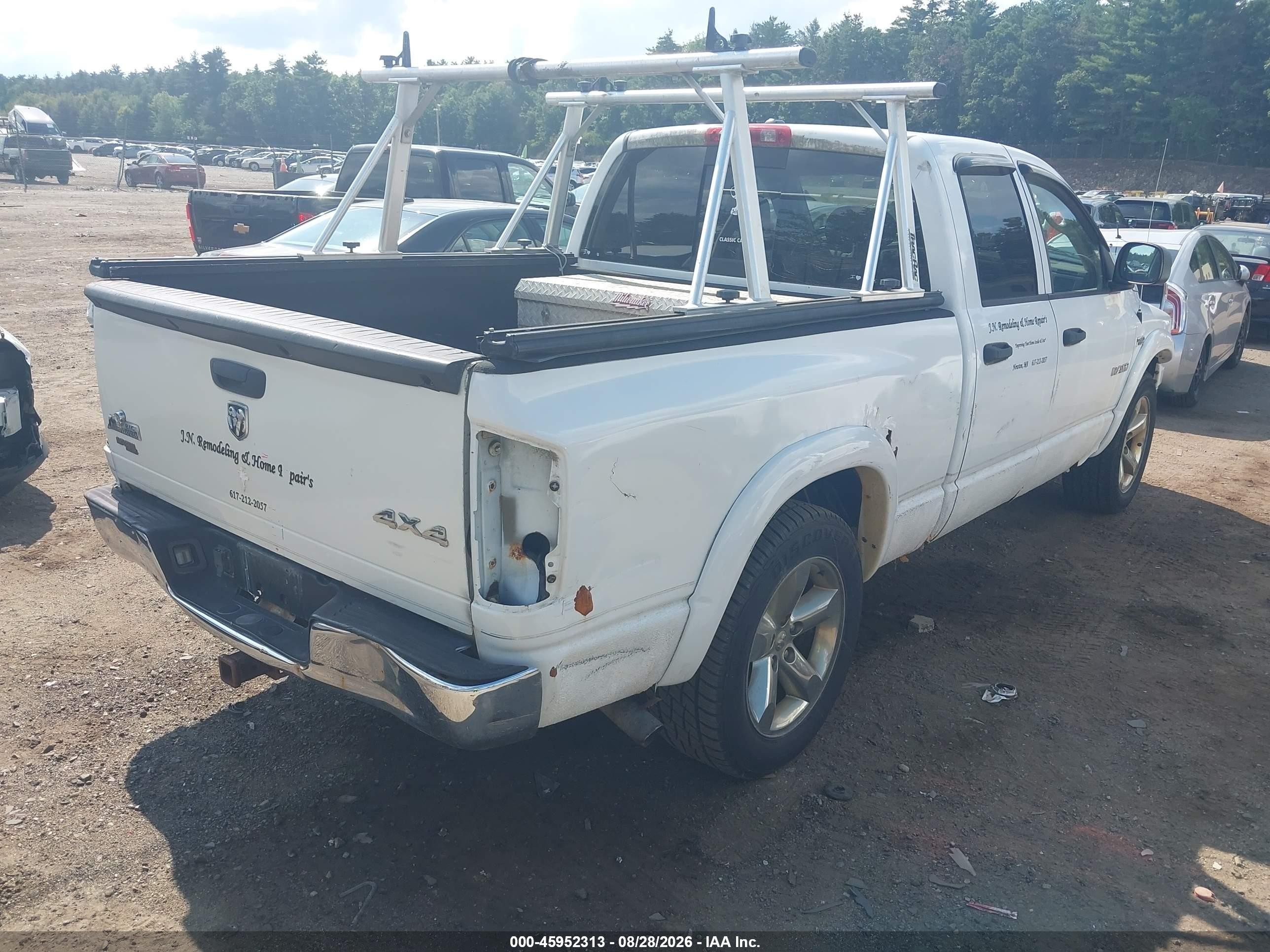 2008 Dodge Ram 1500 Slt White vin: 1D7HU18298S575366