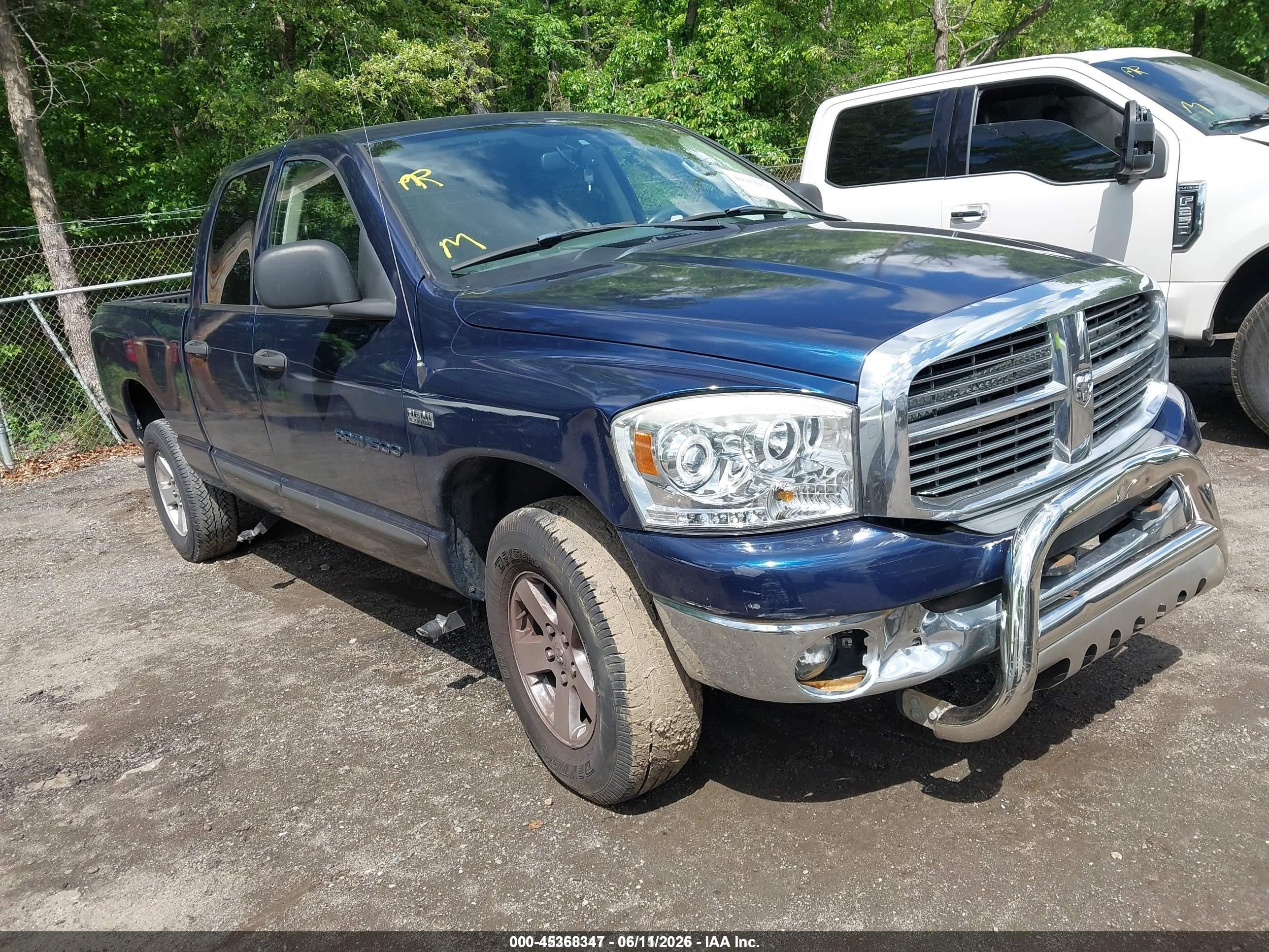 2006 Dodge Ram 1500 Slt/trx4 Off Road/sport Синий vin: 1D7HU182X6J219169