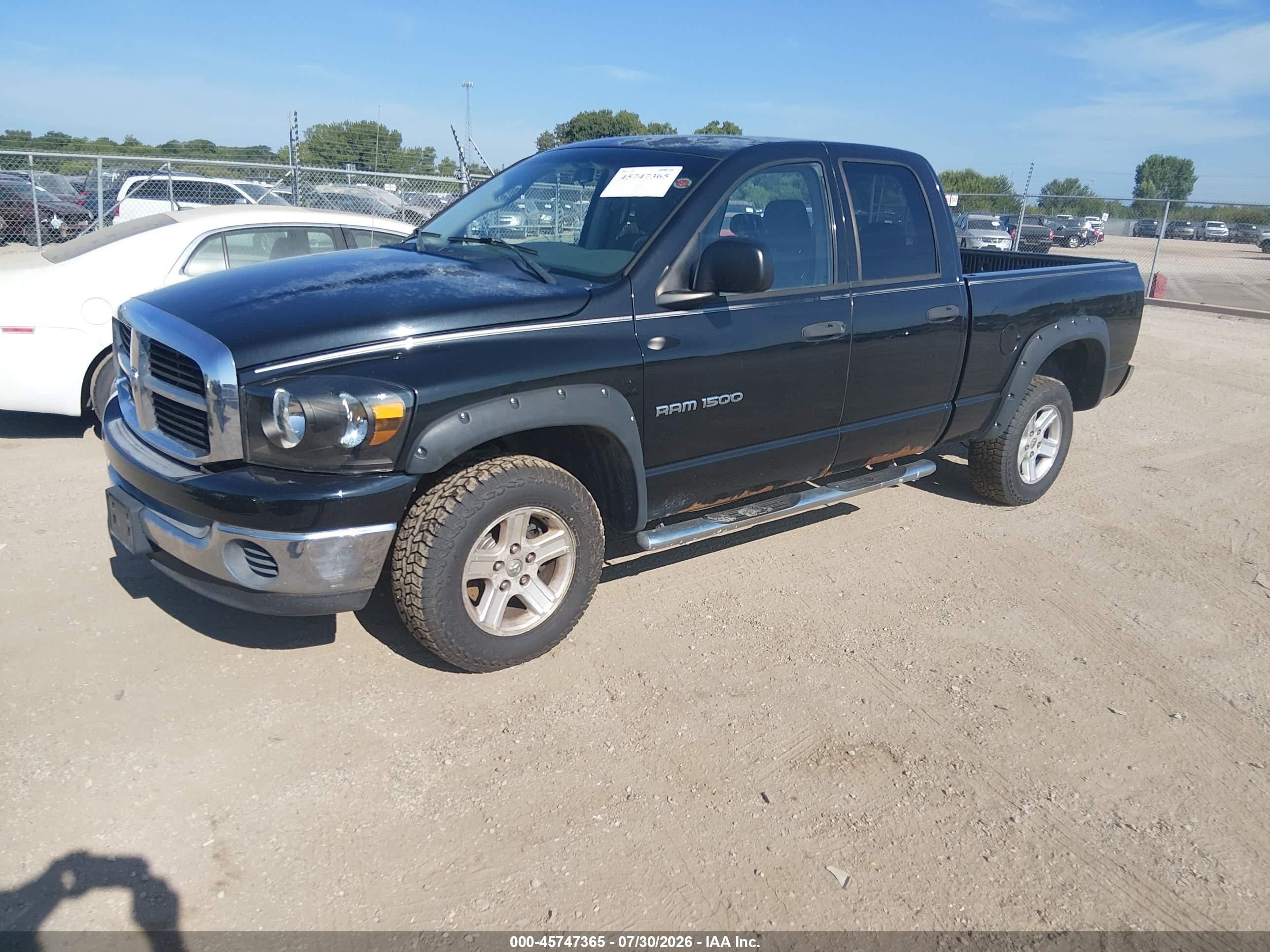 2006 Dodge Ram 1500 Slt/trx4 Off Road/sport Black vin: 1D7HU182X6S662674
