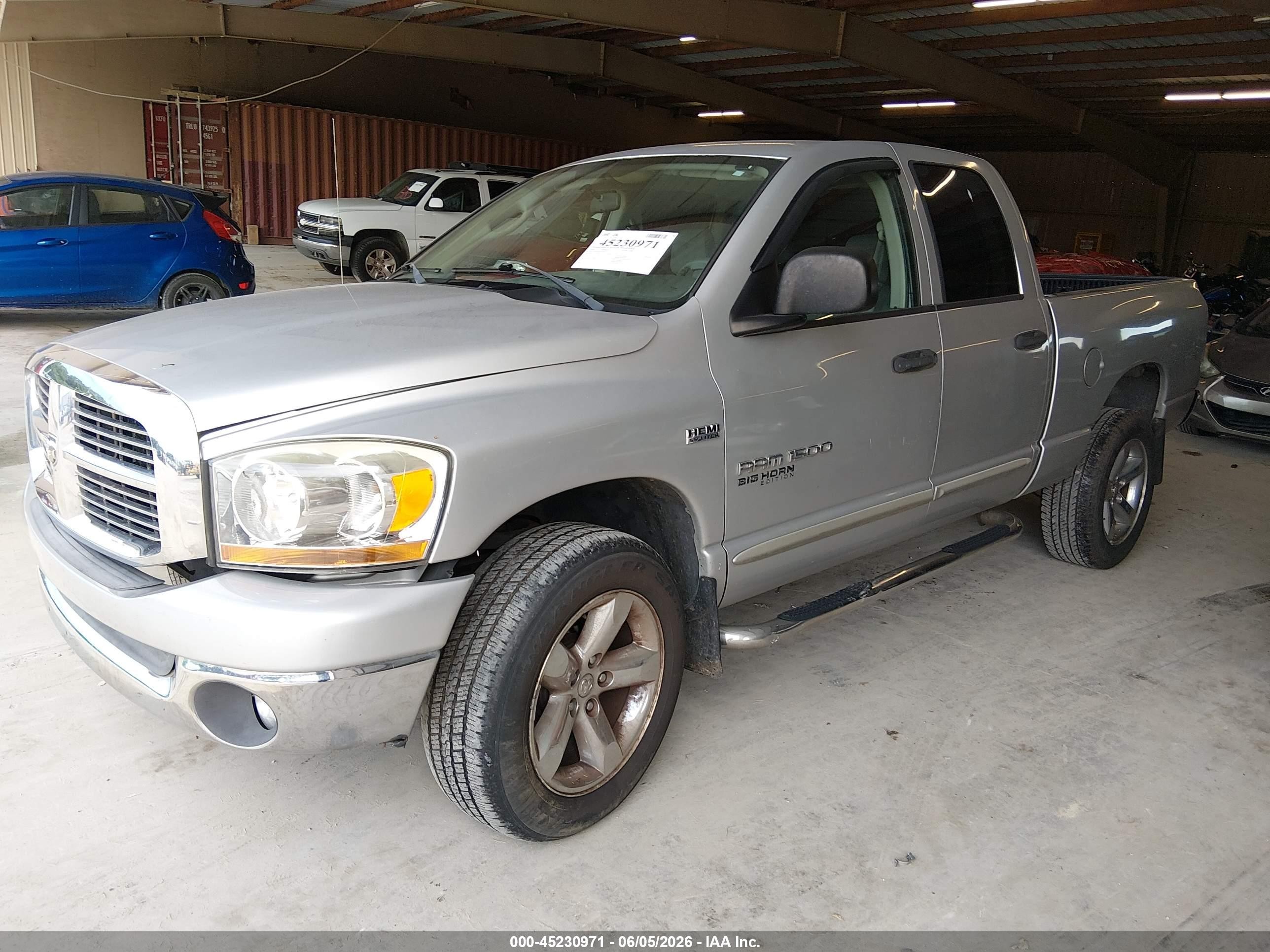 2006 Dodge Ram 1500 Slt/trx4 Off Road/sport Silver vin: 1D7HU182X6S683797