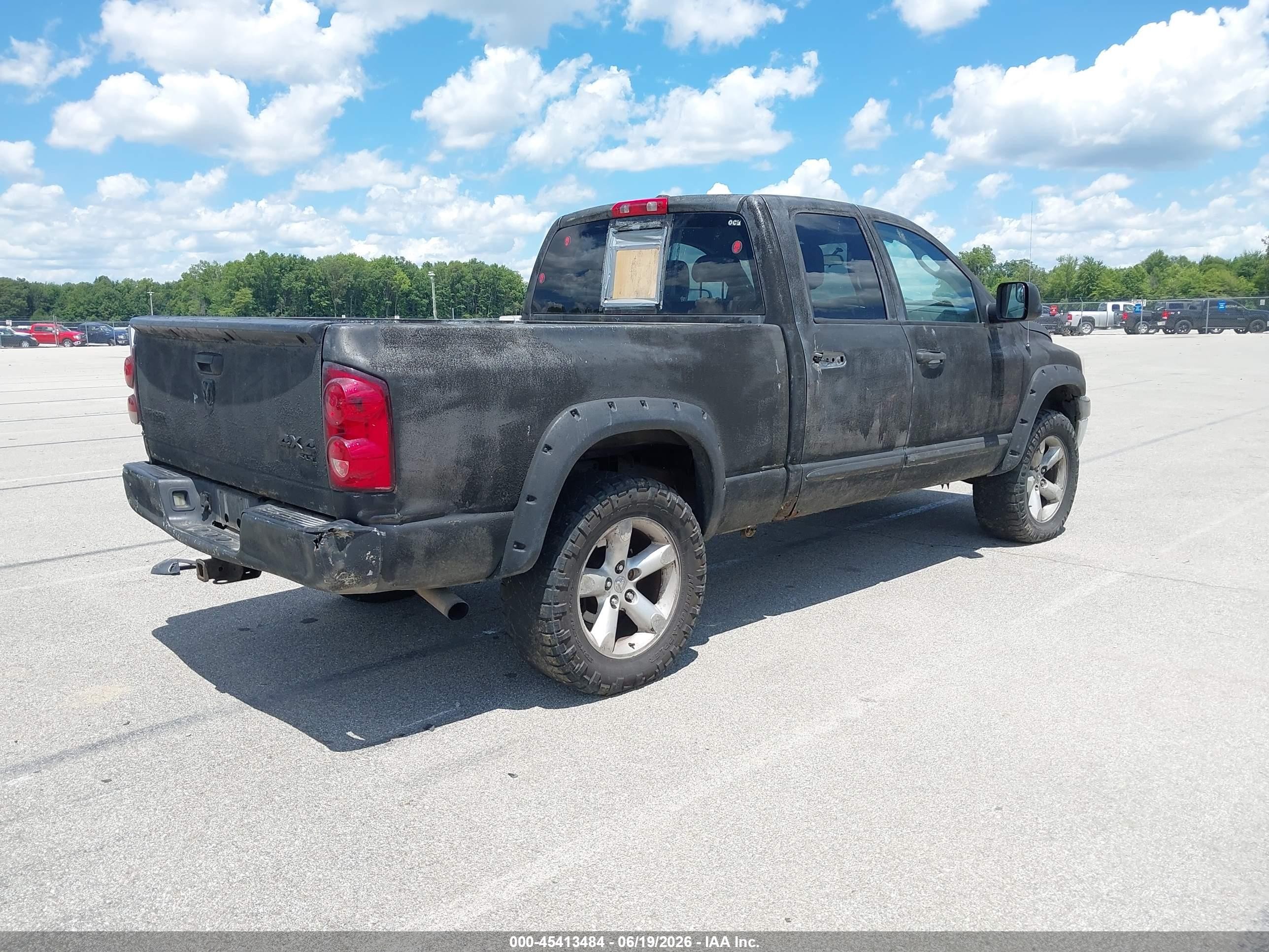2007 Dodge Ram 1500 Slt/trx4 Off Road/sport Black vin: 1D7HU182X7J512345