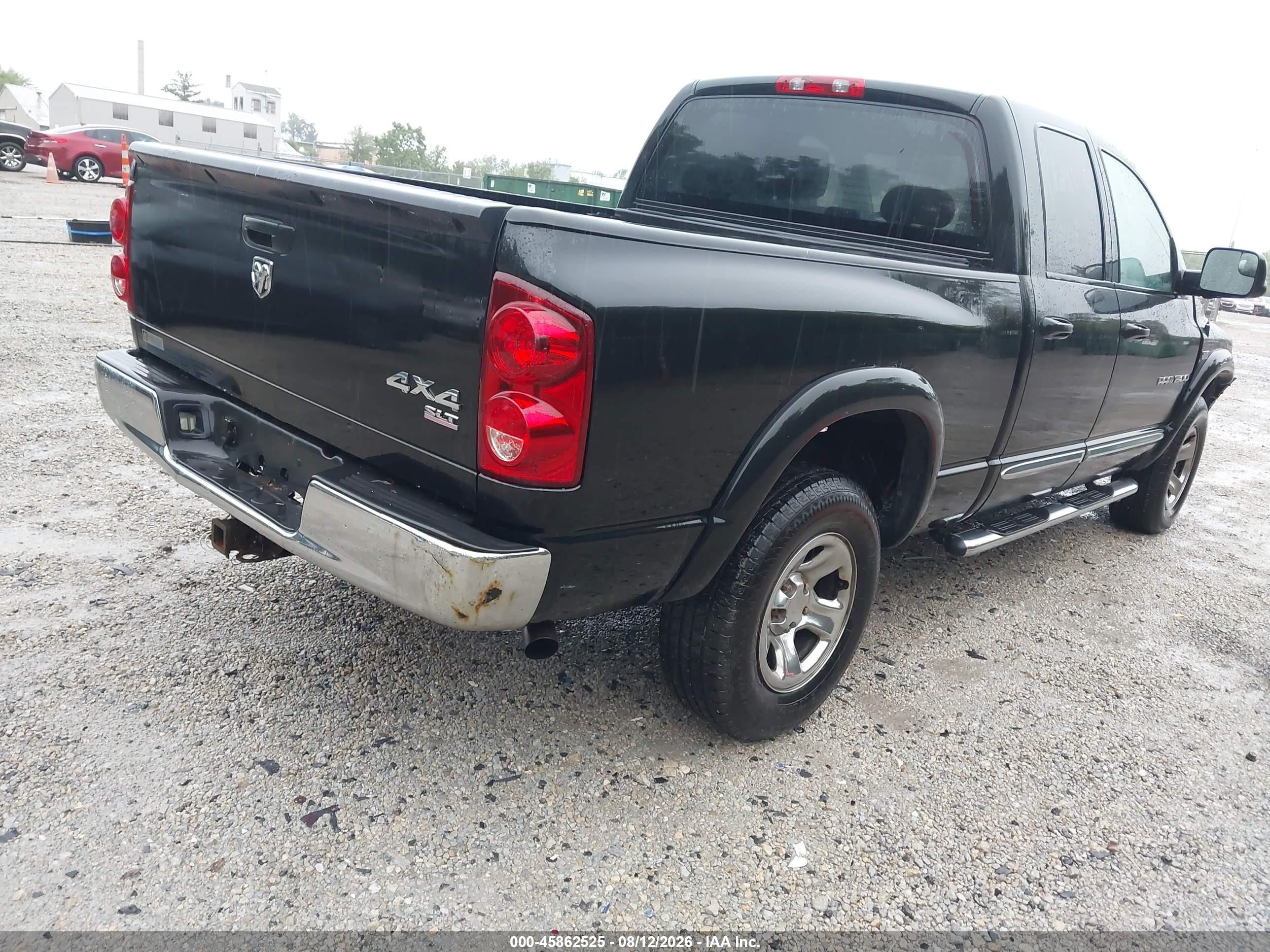 2007 Dodge Ram 1500 St/slt Black vin: 1D7HU182X7S147191