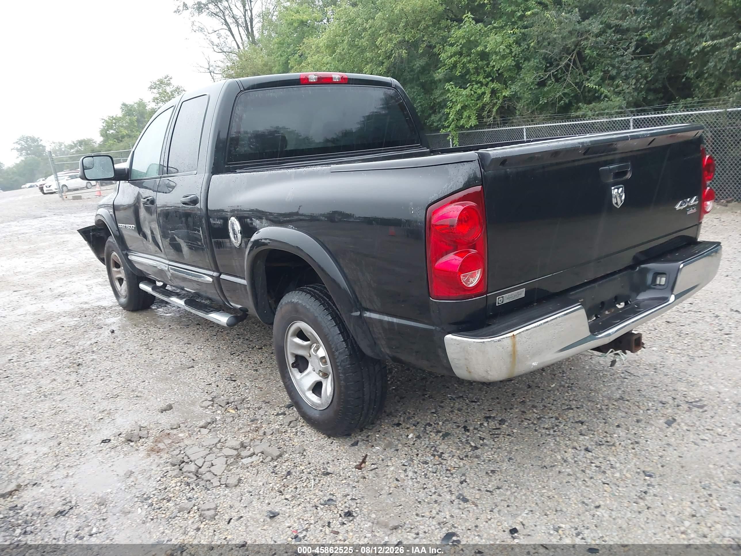 2007 Dodge Ram 1500 St/slt Black vin: 1D7HU182X7S147191