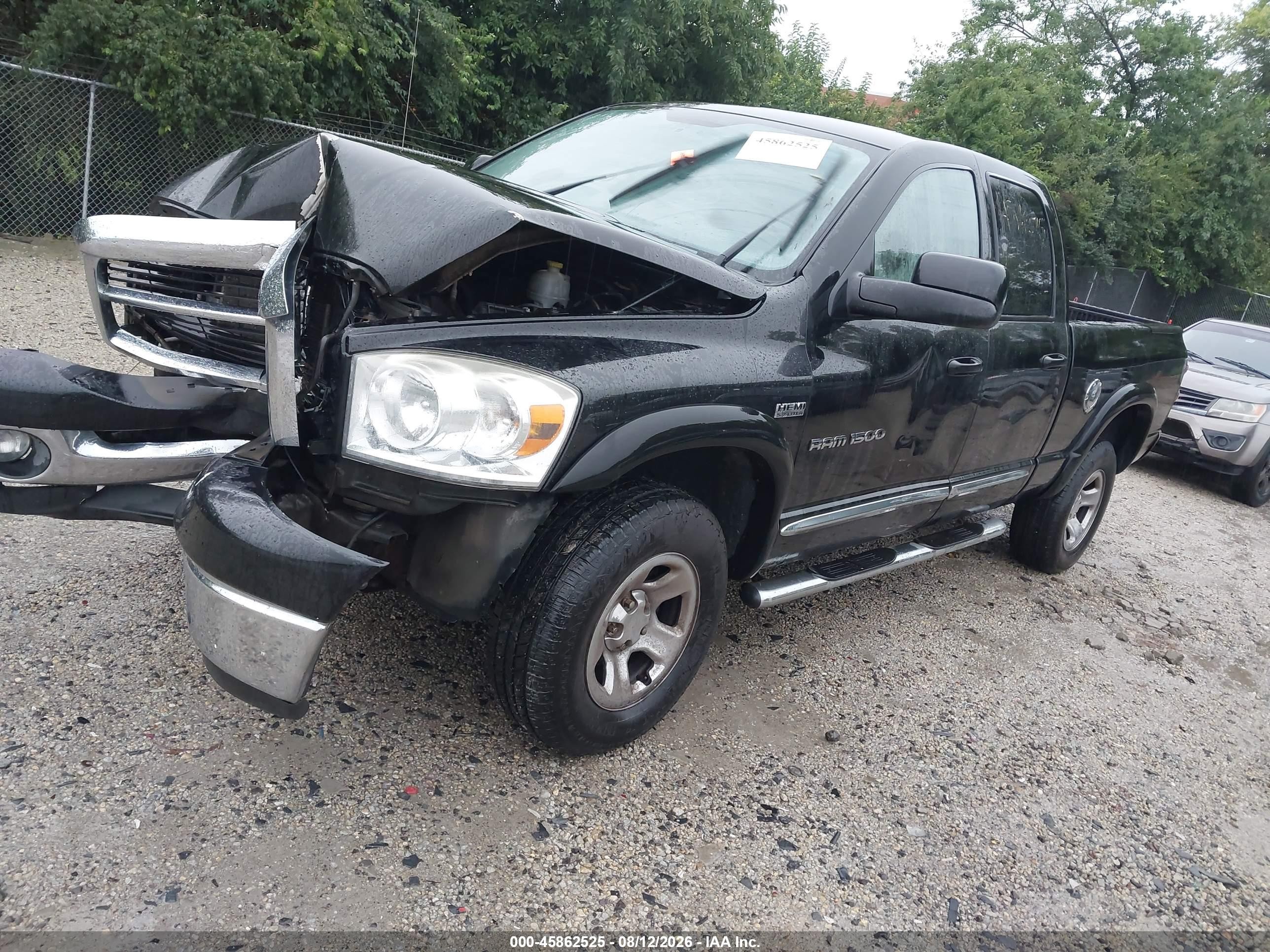 2007 Dodge Ram 1500 St/slt Black vin: 1D7HU182X7S147191