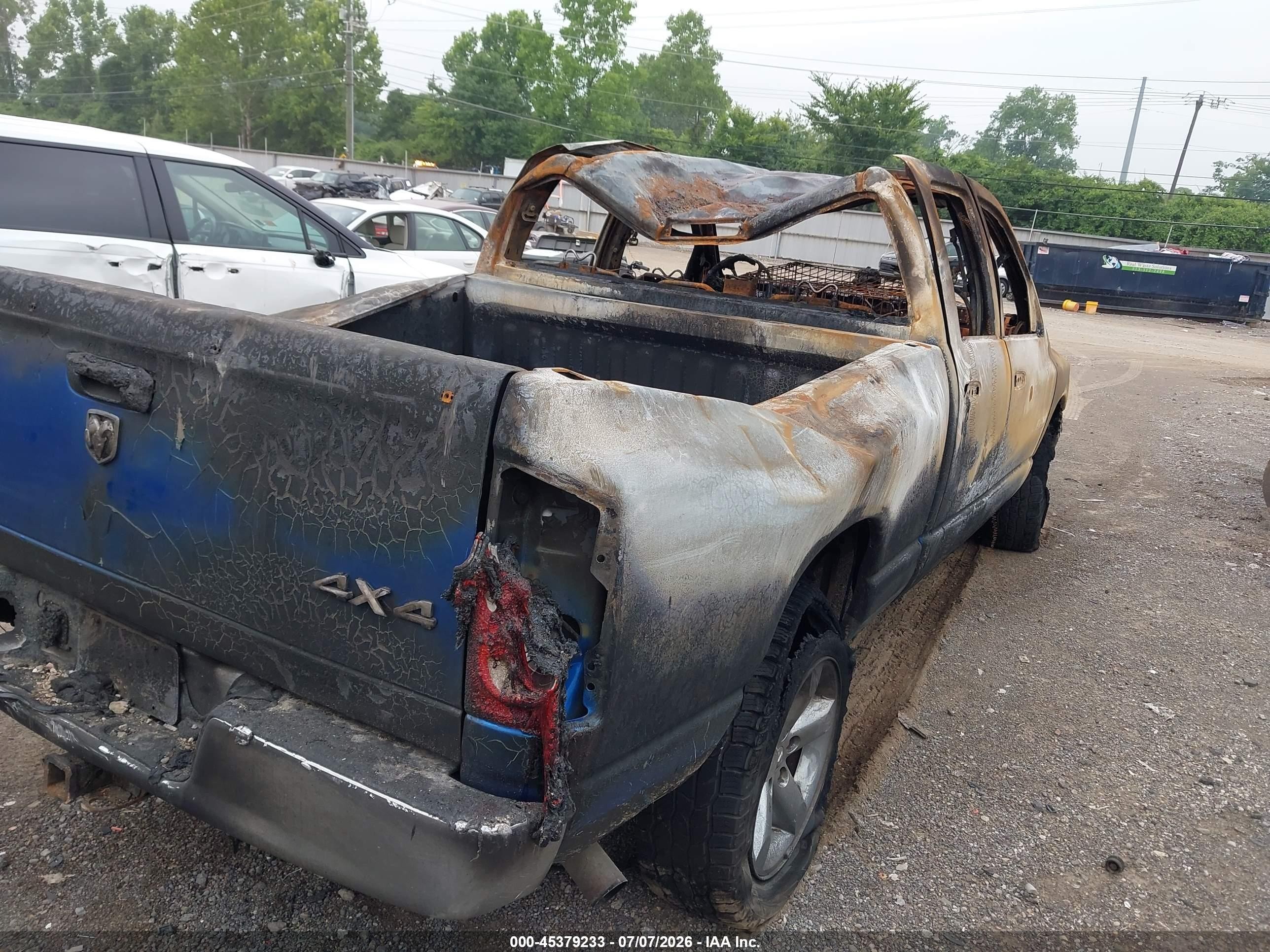 2008 Dodge Ram 1500 Slt Blue vin: 1D7HU182X8J135873