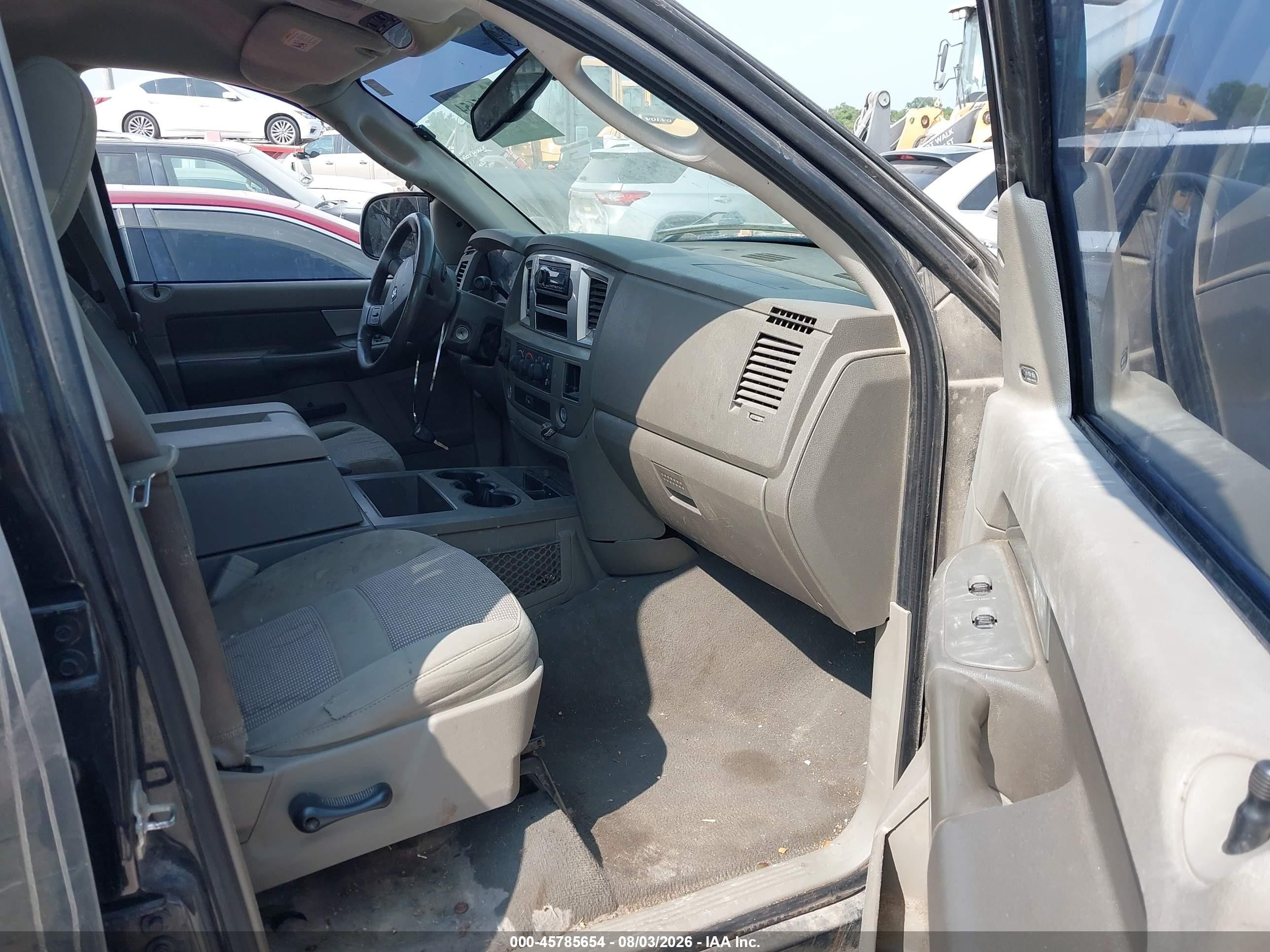 2008 Dodge Ram 1500 Slt Black vin: 1D7HU182X8J155072