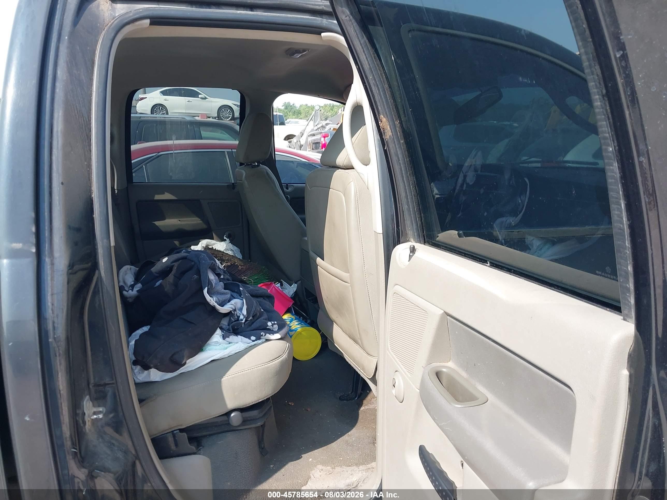 2008 Dodge Ram 1500 Slt Black vin: 1D7HU182X8J155072