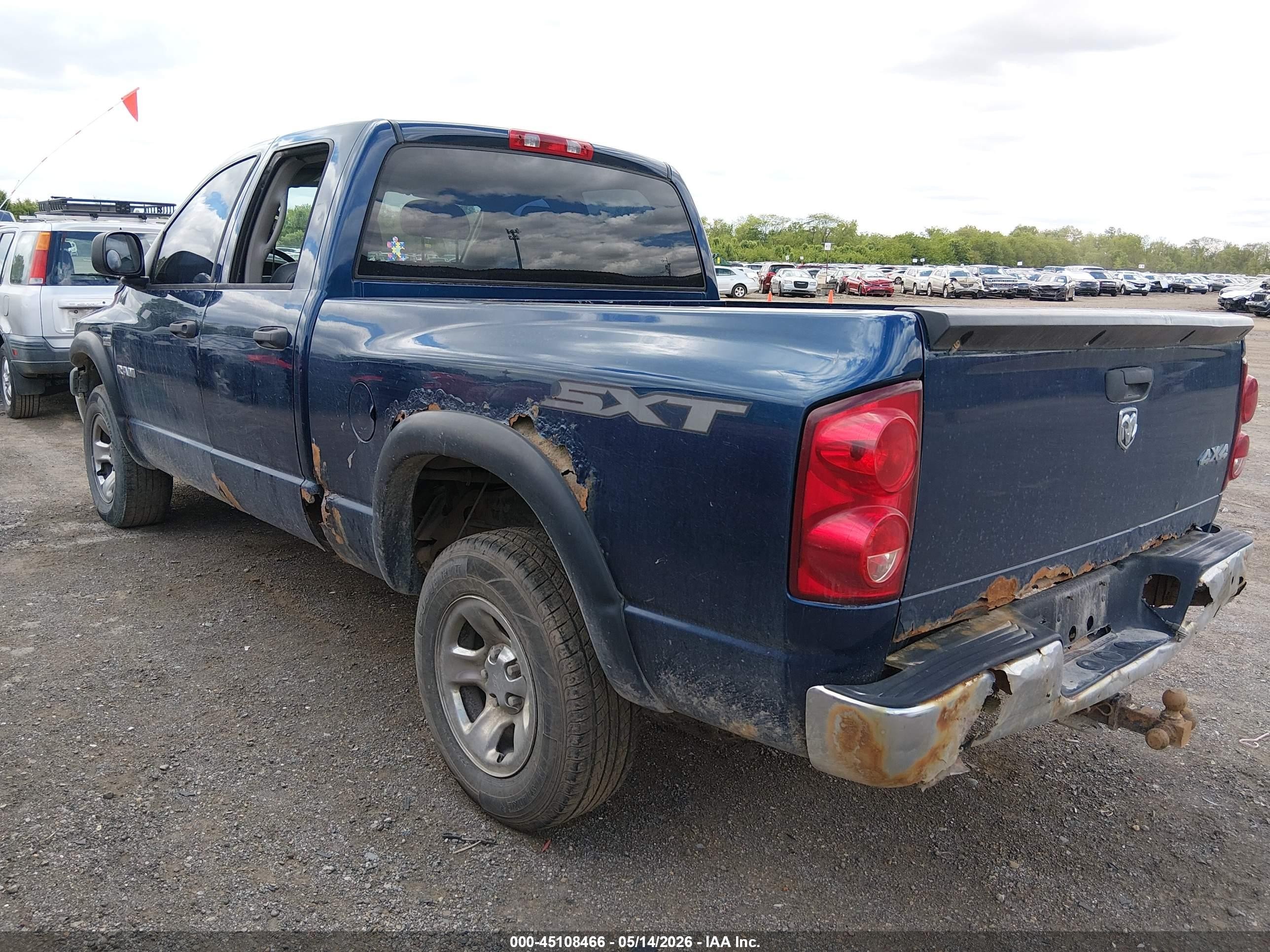 2008 Dodge Ram 1500 St/sxt Синий vin: 1D7HU182X8J217263