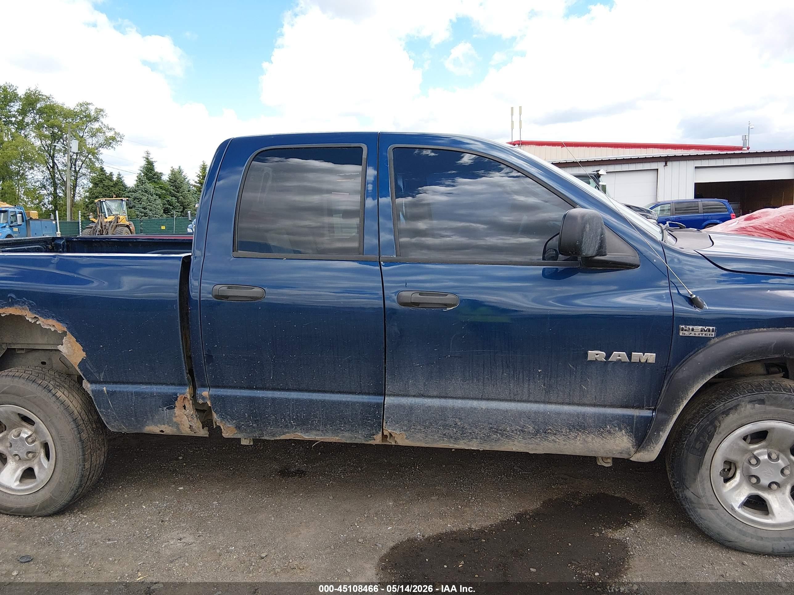 2008 Dodge Ram 1500 St/sxt Синий vin: 1D7HU182X8J217263