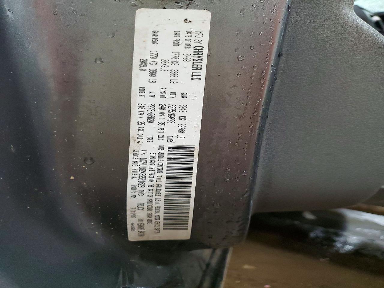 2008 Dodge Ram 1500 St Silver vin: 1D7HU182X8S581029