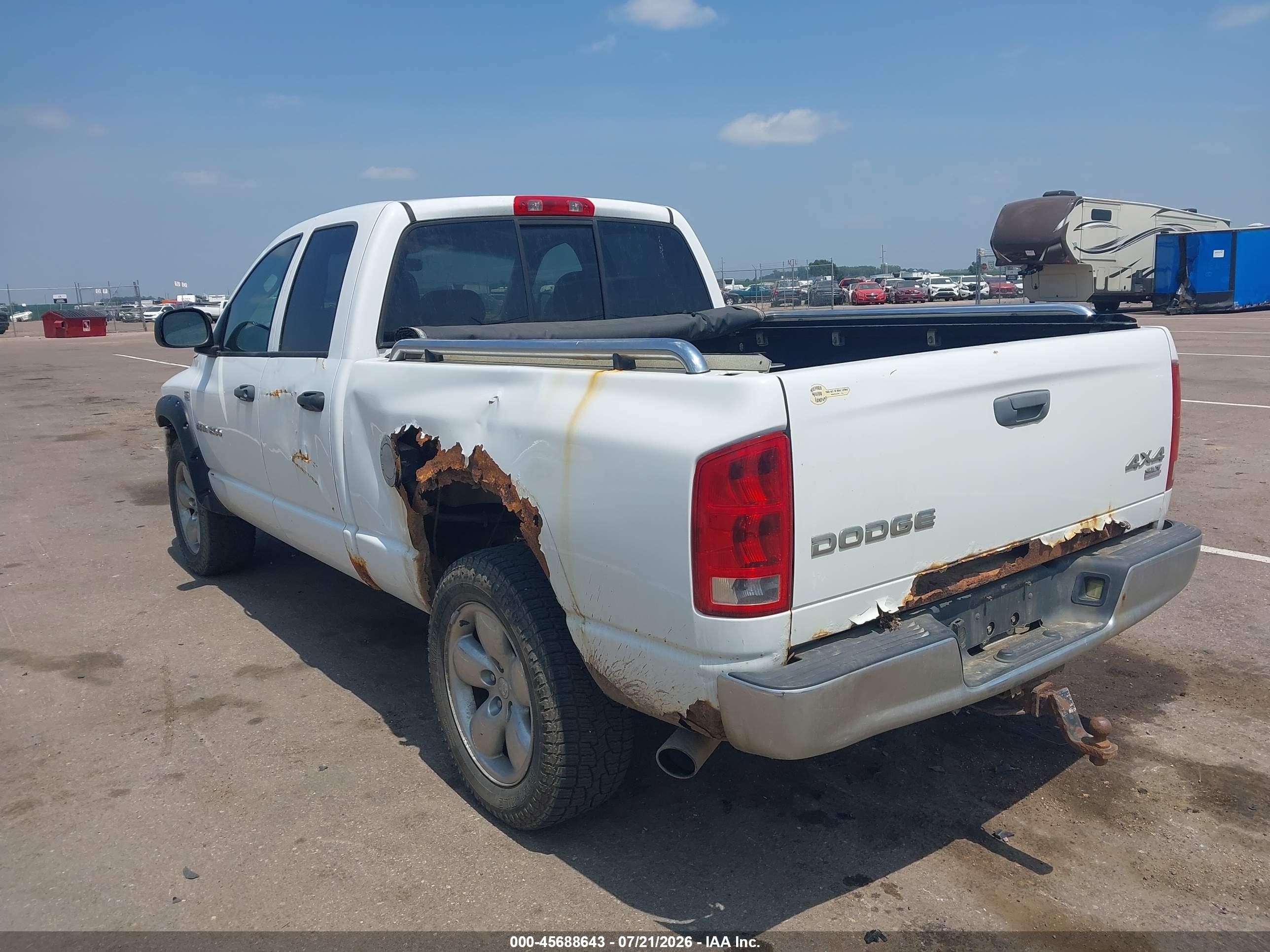 2004 Dodge Ram 1500 Slt/laramie White vin: 1D7HU18D04S539769
