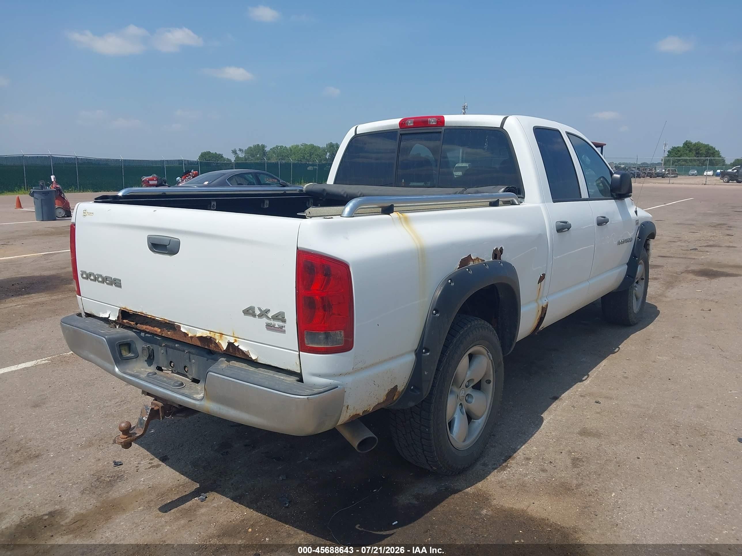 2004 Dodge Ram 1500 Slt/laramie White vin: 1D7HU18D04S539769