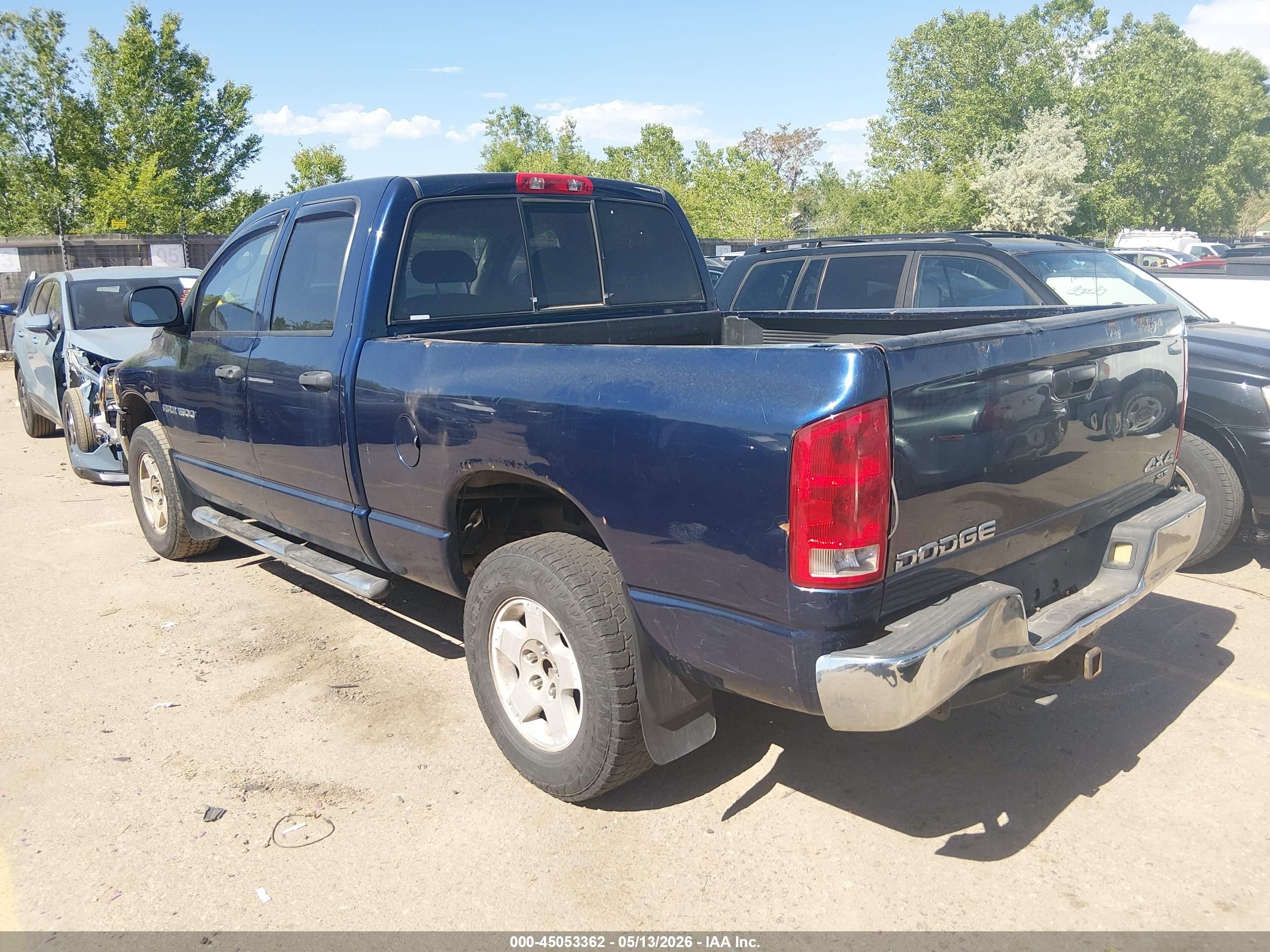 2004 Dodge Ram 1500 Slt/laramie Blue vin: 1D7HU18D04S699697