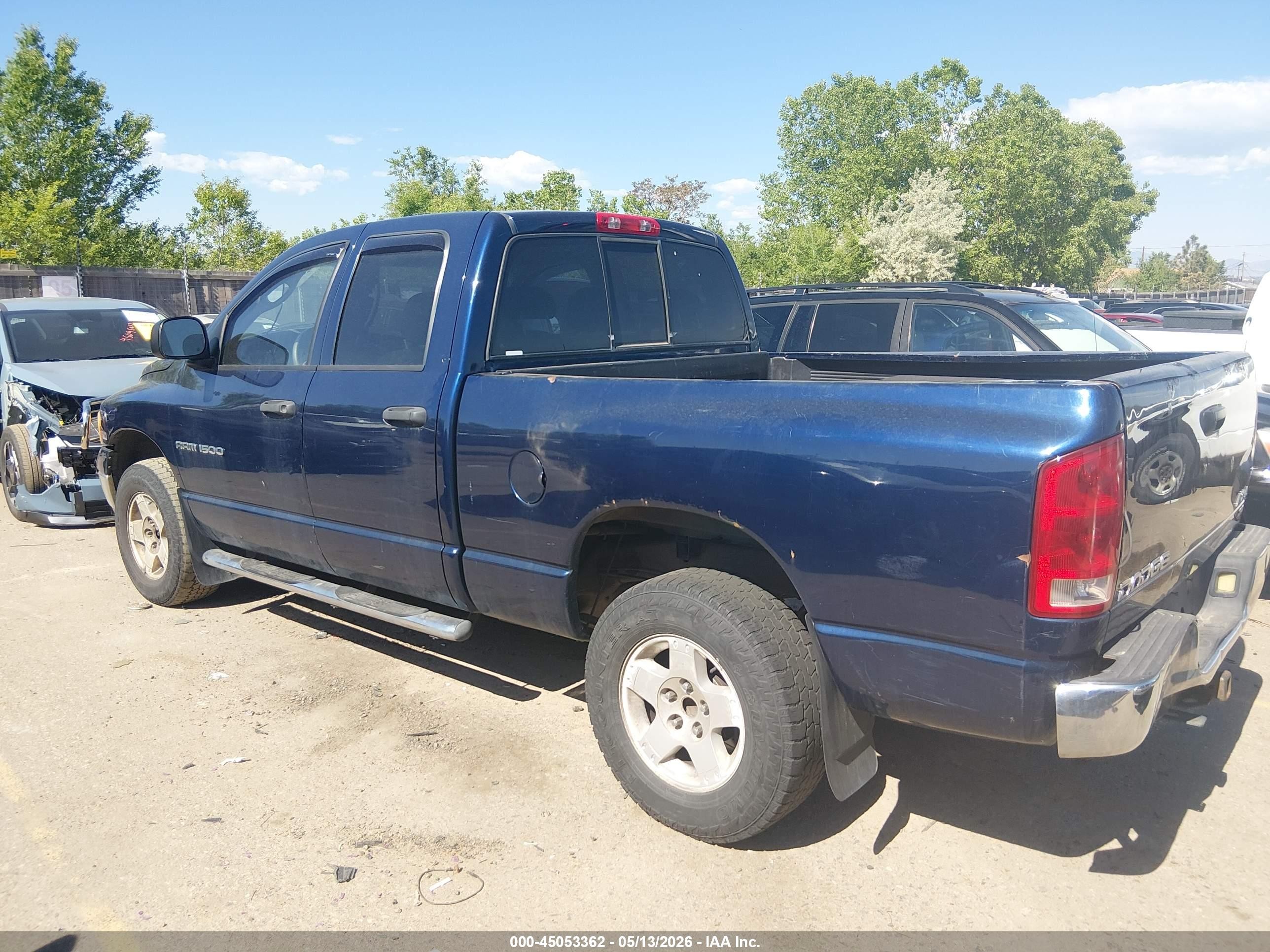 2004 Dodge Ram 1500 Slt/laramie Blue vin: 1D7HU18D04S699697