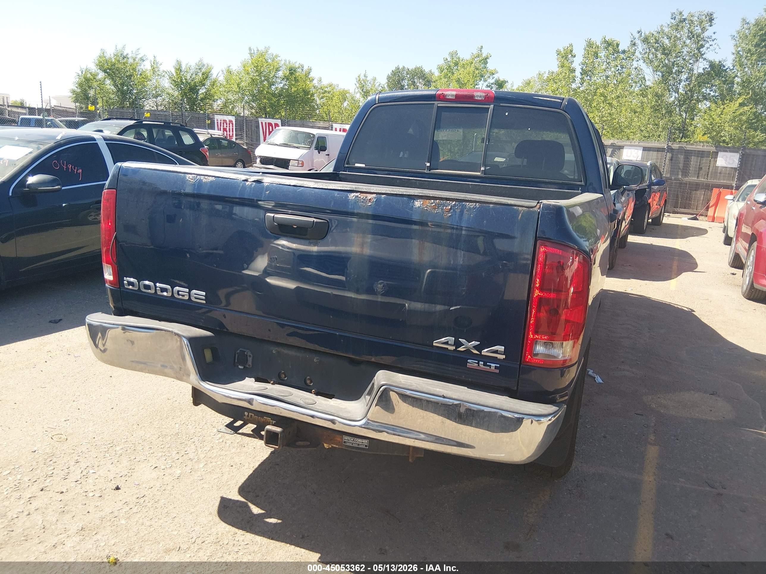 2004 Dodge Ram 1500 Slt/laramie Blue vin: 1D7HU18D04S699697
